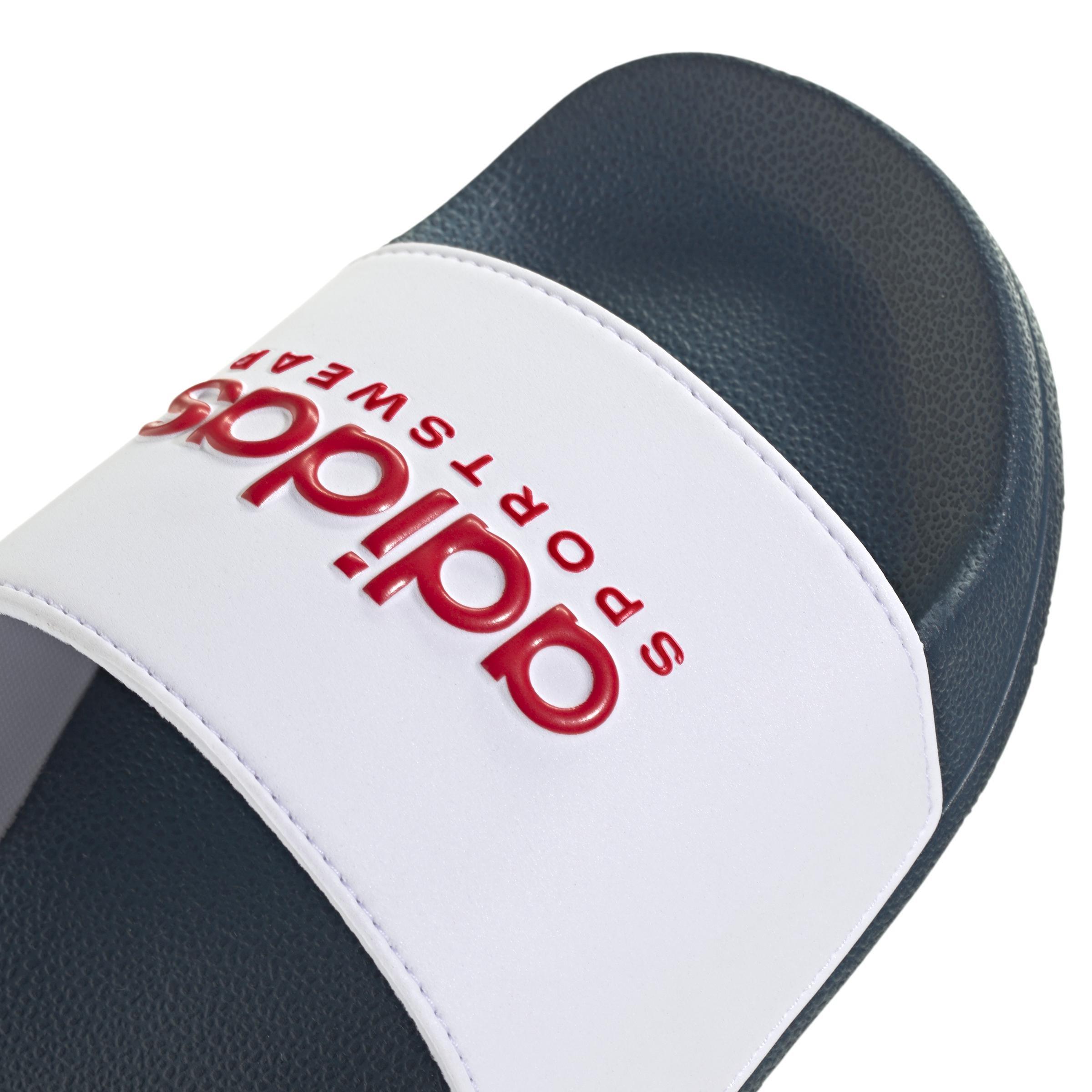 Unisex Adilette Shower Slides, White, A901_ONE, large image number 5