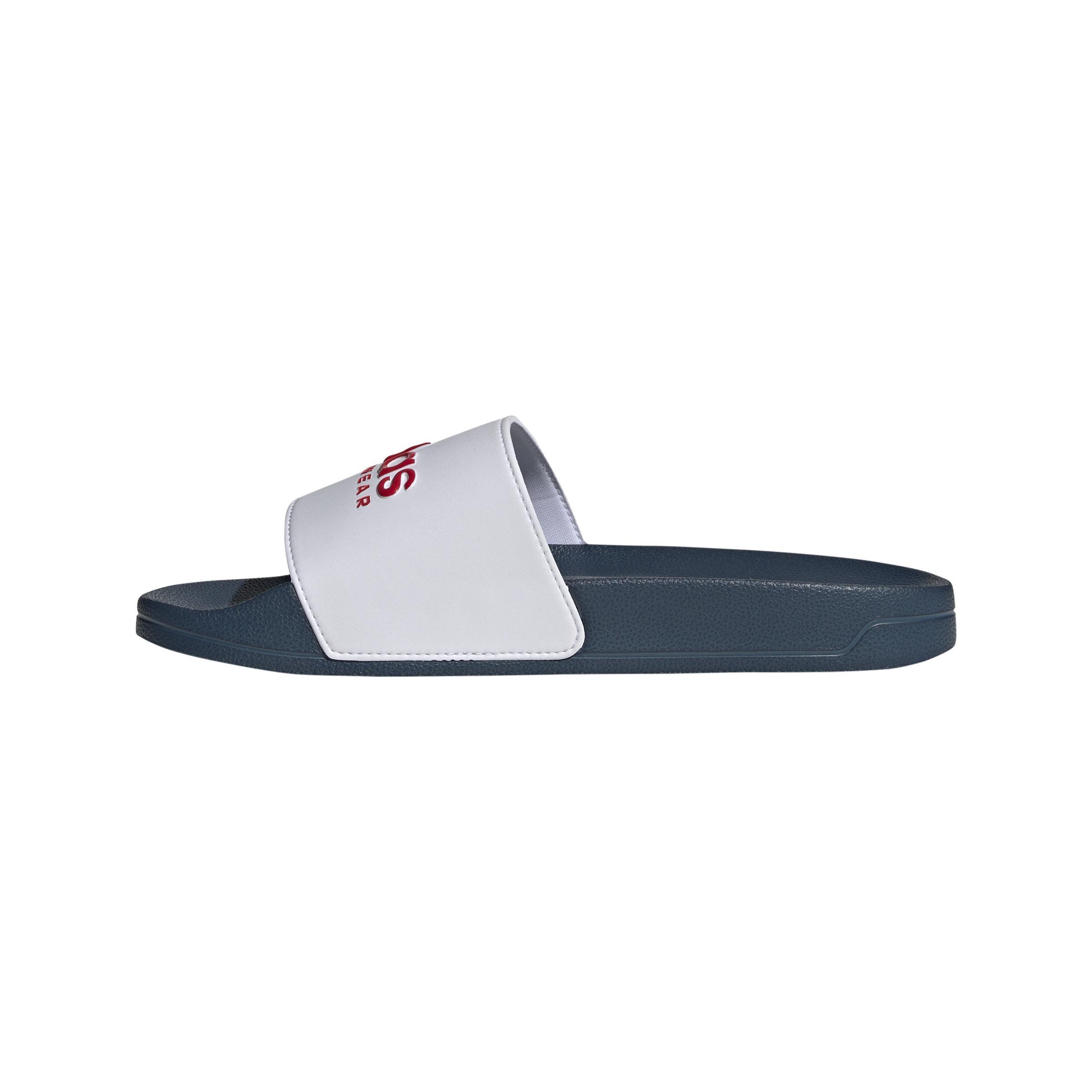 Unisex Adilette Shower Slides, White, A901_ONE, large image number 6