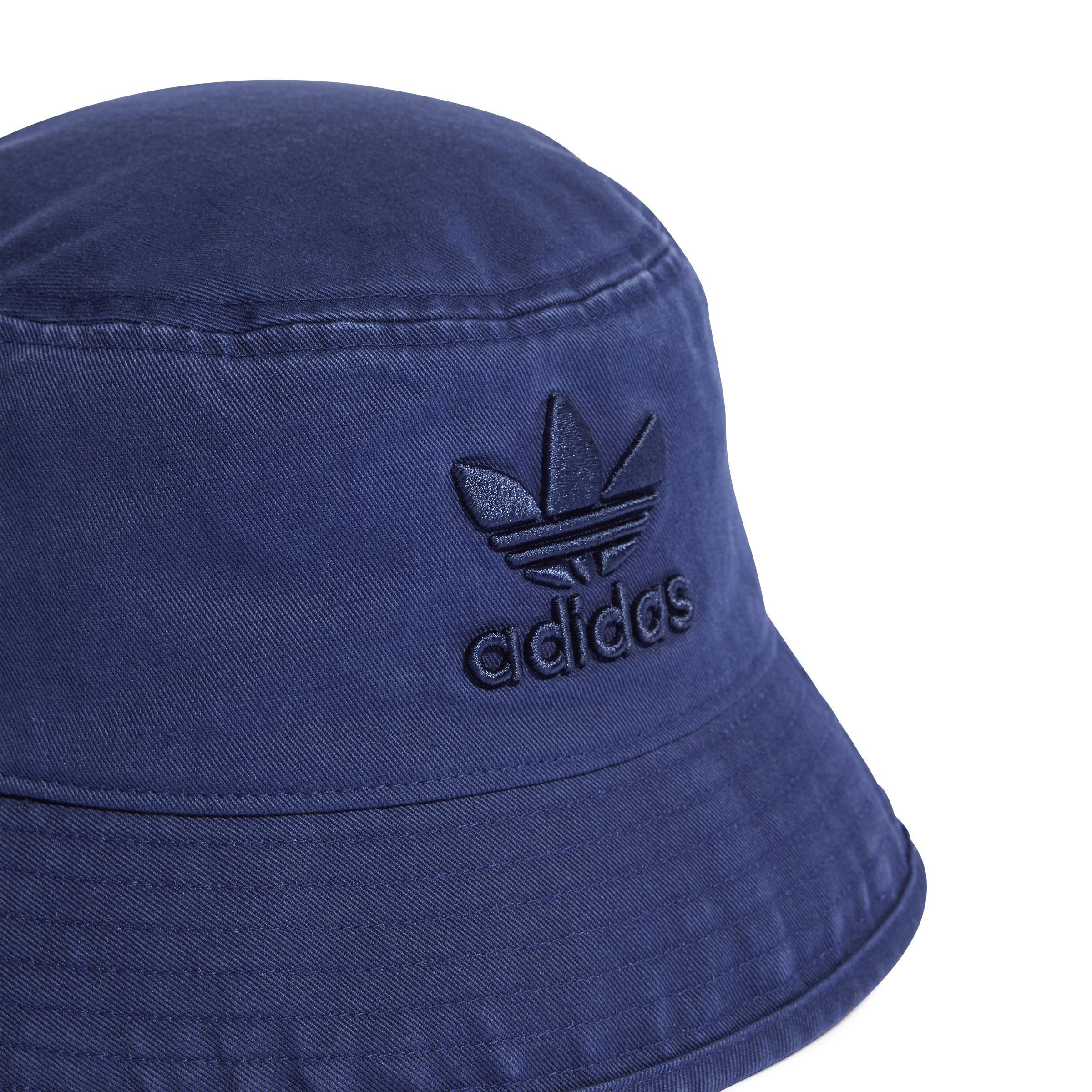 Unisex Adicolor Classic Stonewashed Bucket Hat, Blue, A901_ONE, large image number 3