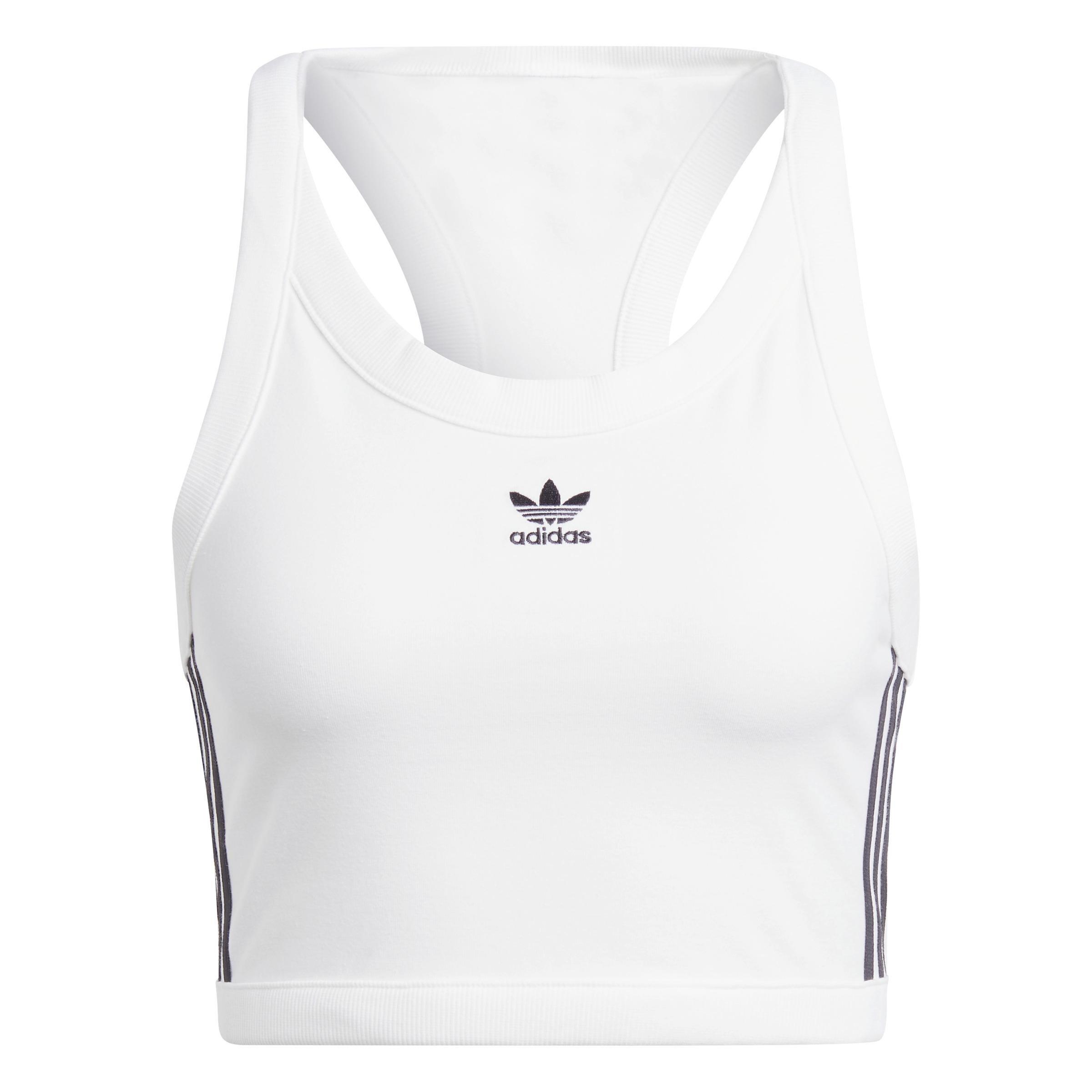 Adicolor Classics 3-Stripes Short Tank Top, White, , large image number 1