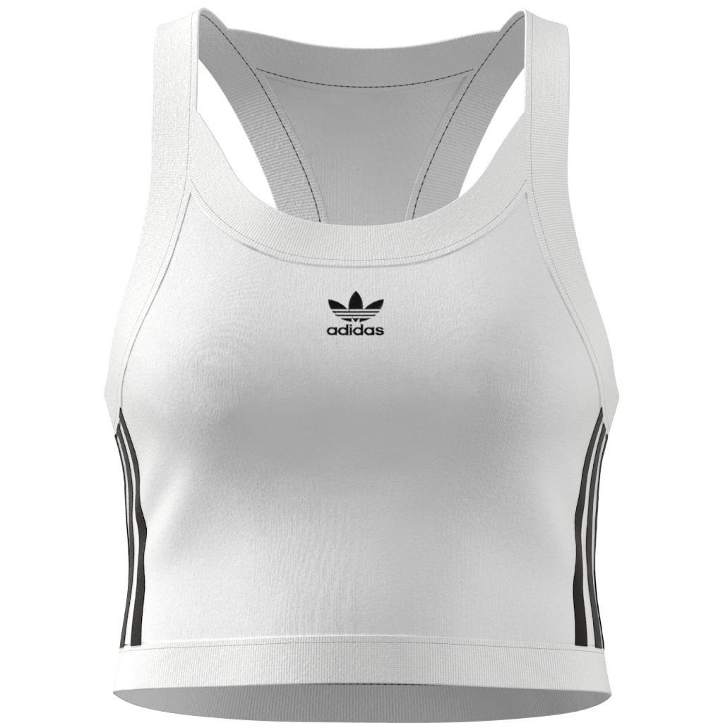 Adicolor Classics 3-Stripes Short Tank Top, White, , large image number 7