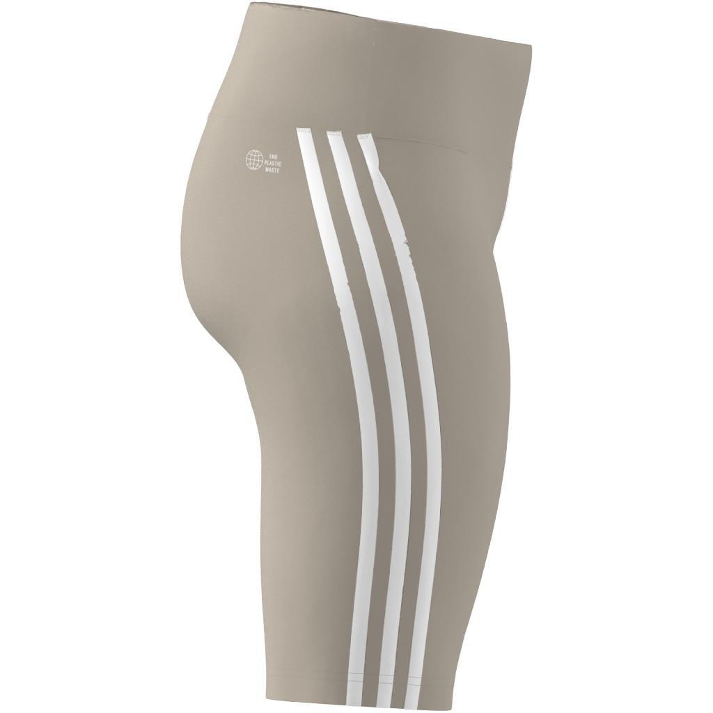 Adicolor Classics High-Waisted Short Leggings, Beige, , large image number 5