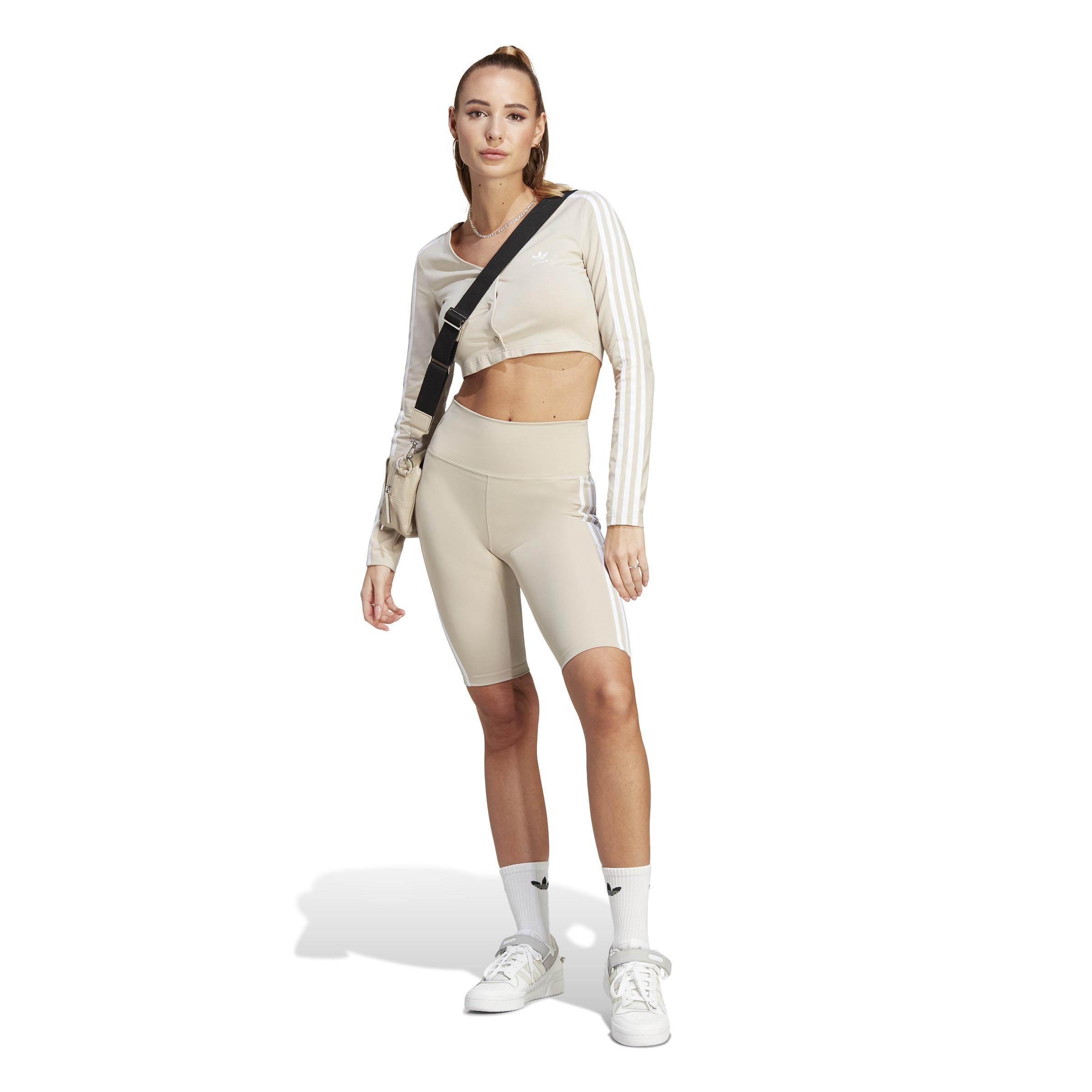Adicolor Classics High-Waisted Short Leggings, Beige, , large image number 14