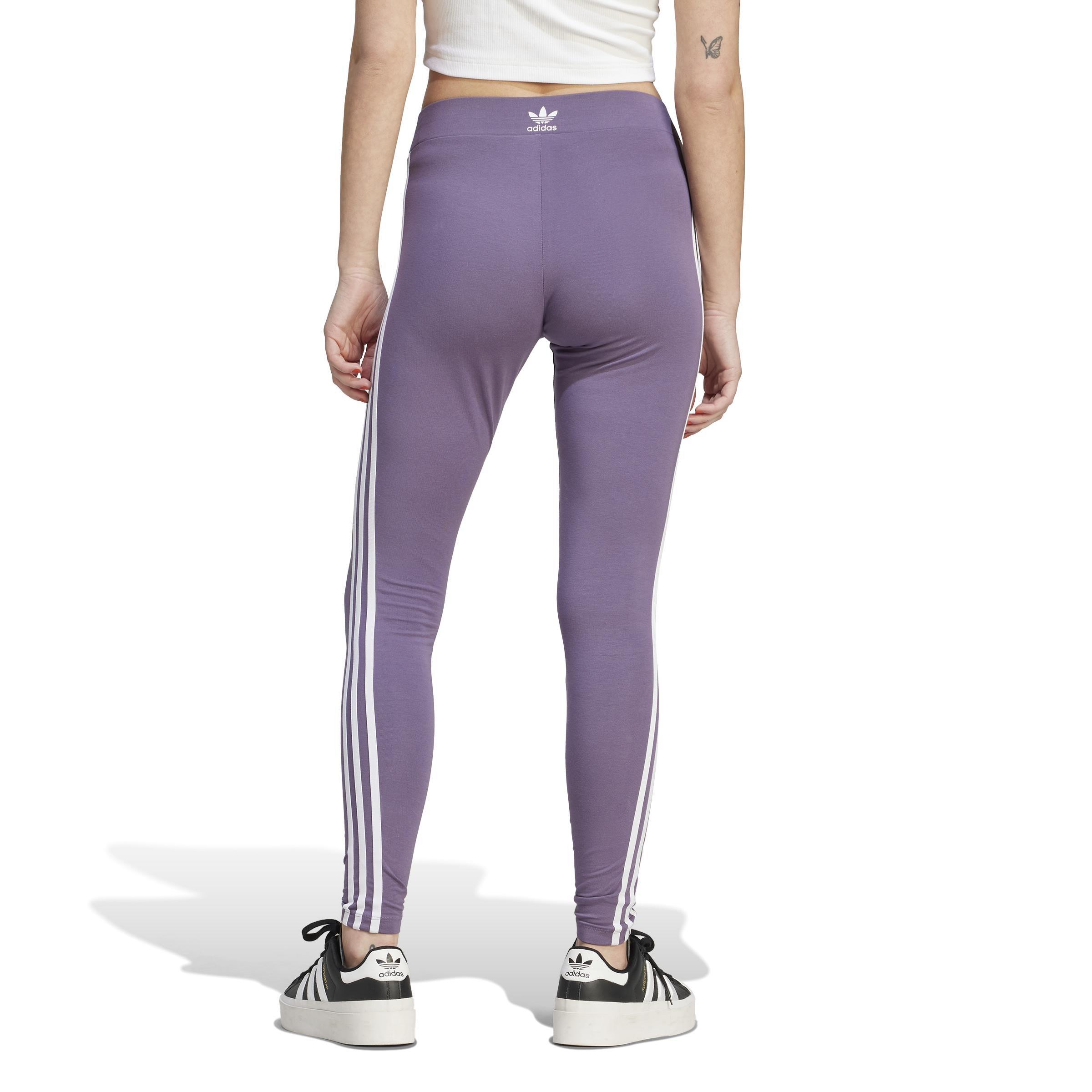 Adicolor Classics 3-Stripes Leggings, Purple, A901_ONE, medium