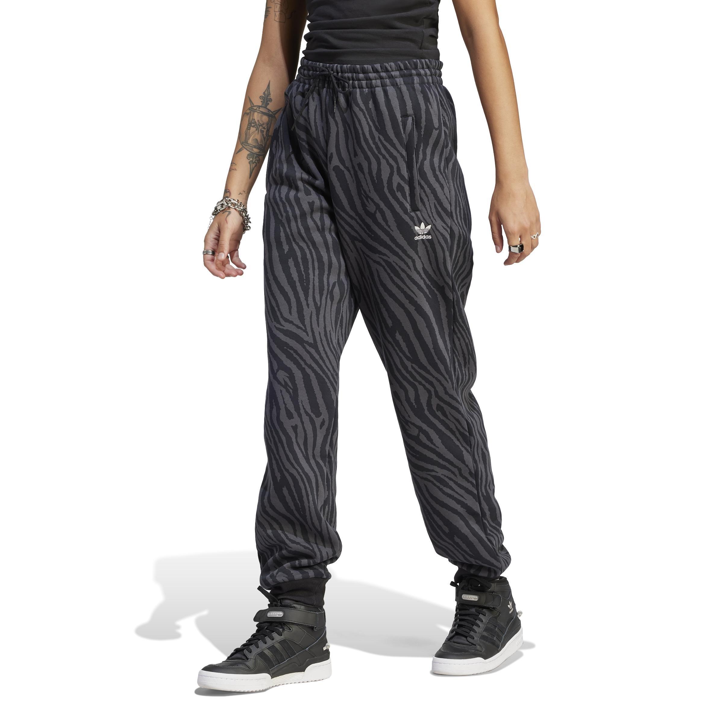 Allover Zebra Animal Print Essentials Joggers, Grey, , large image number 13