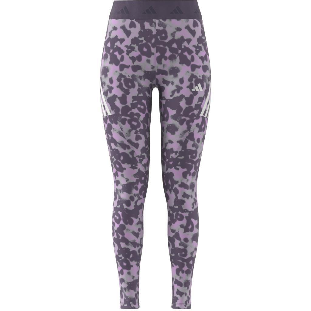 Techfit Hyperglam Full-Length Printed Leggings, Purple, A901_ONE, large image number 8