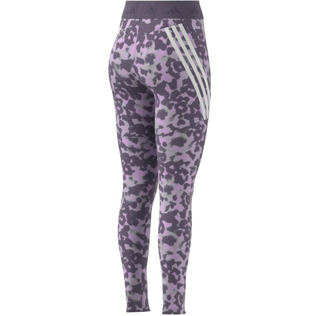 Techfit Hyperglam Full-Length Printed Leggings, Purple, A901_ONE, large image number 14