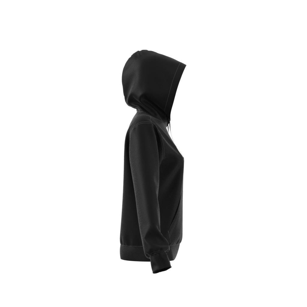Flower Embroidery Hoodie, Black, , large image number 11