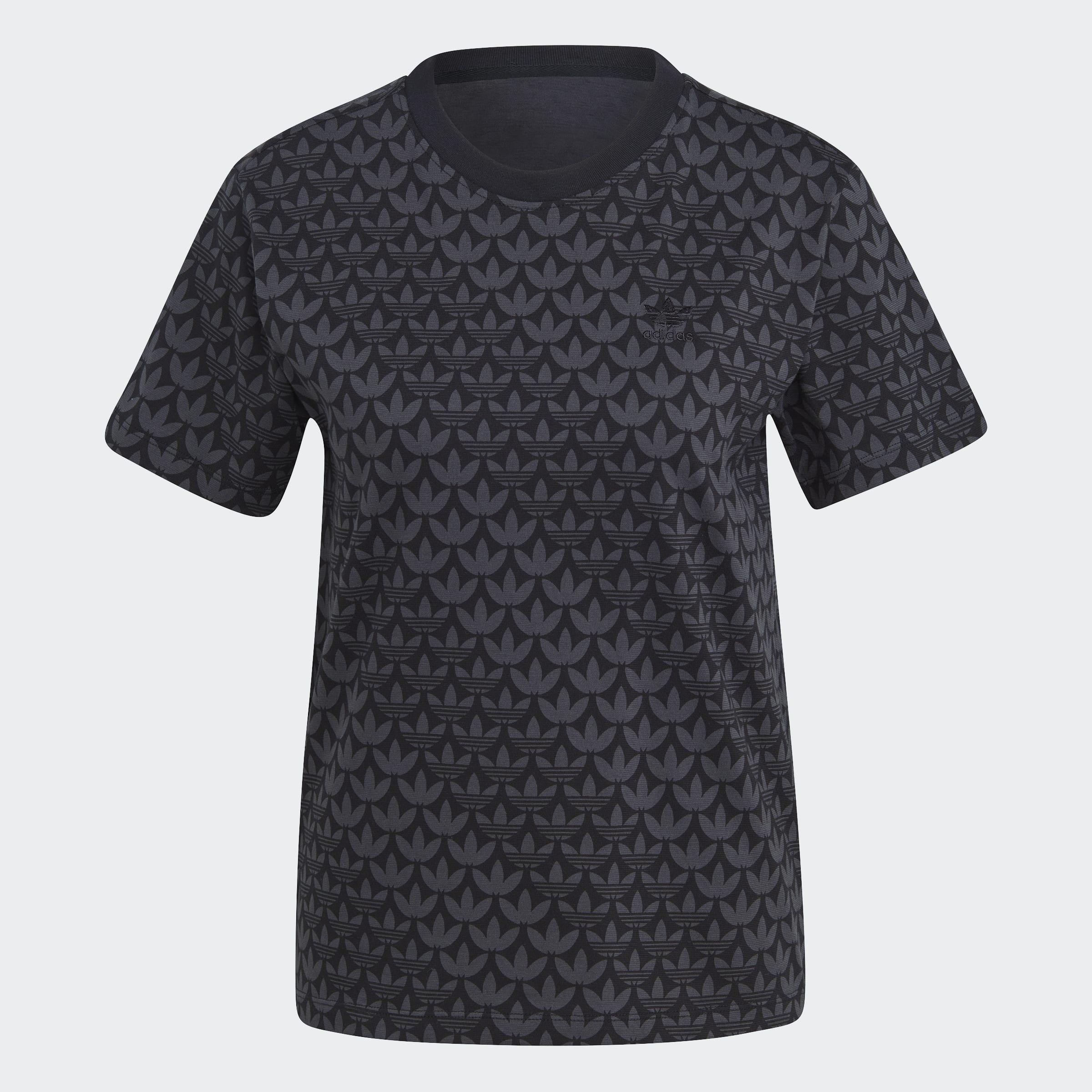 Trefoil Monogram T-Shirt, Black