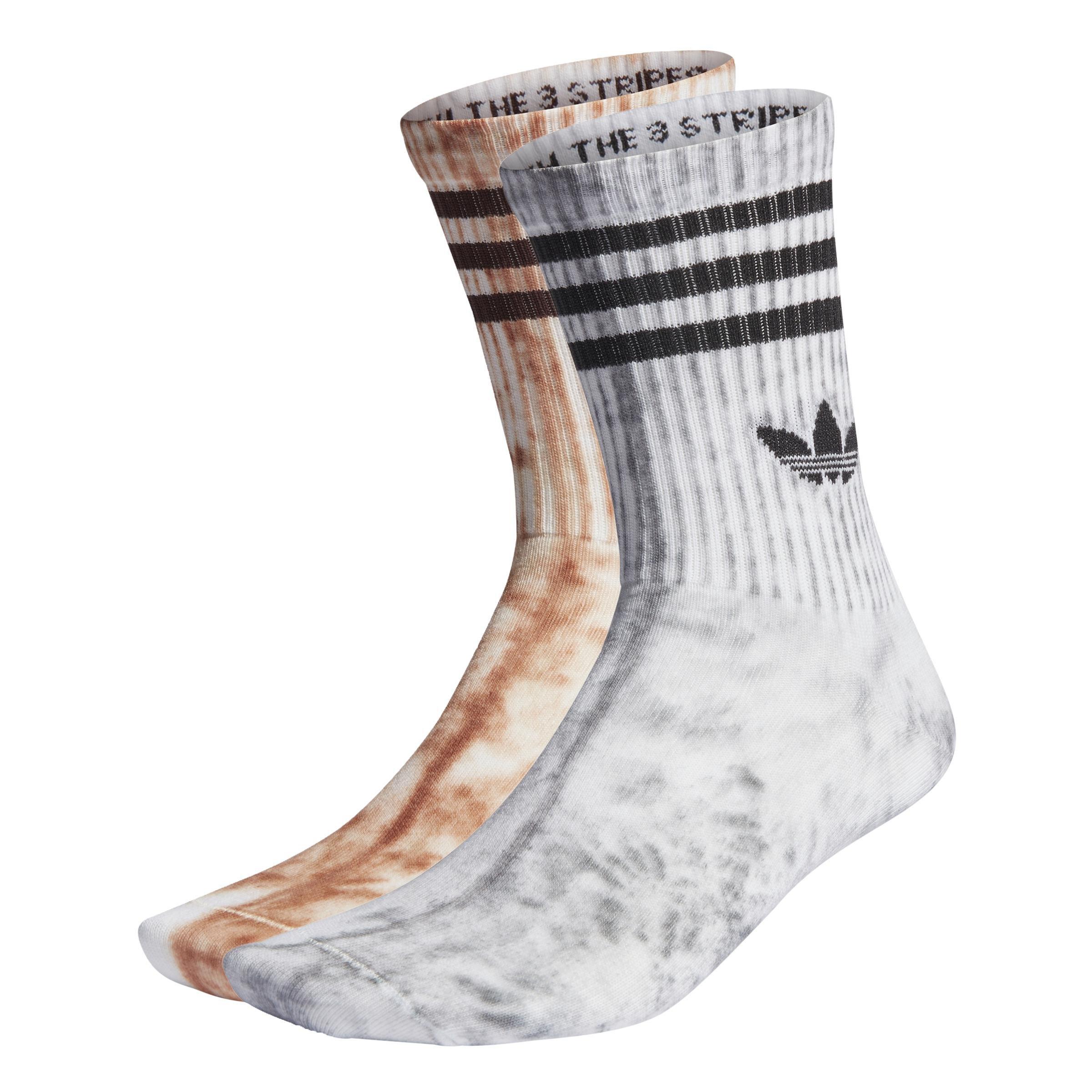 Unisex Tie Dye Socks 2 Pairs, Grey, A901_ONE, large image number 0