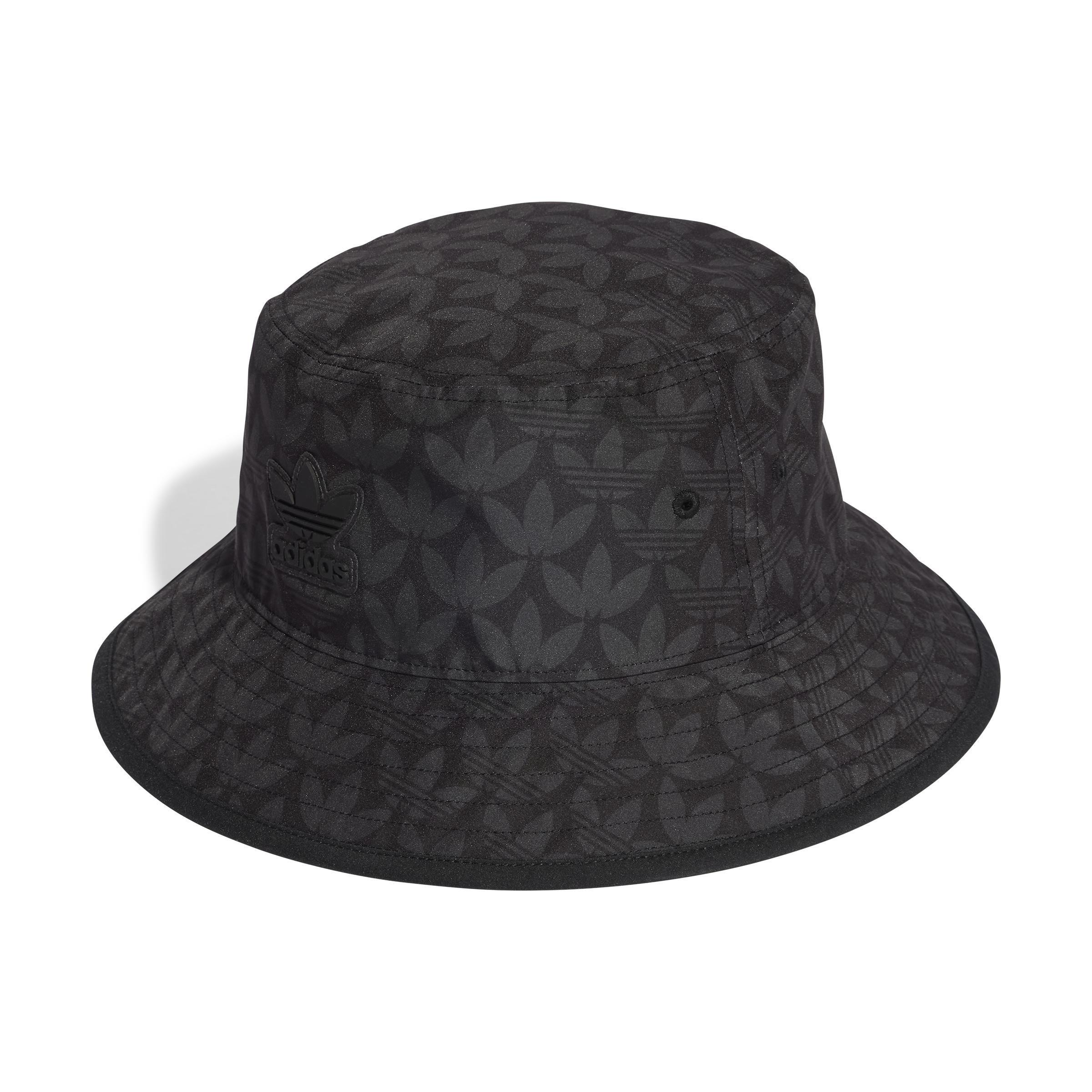 Unisex Monogram Bucket Hat, Black, A901_ONE, large image number 0
