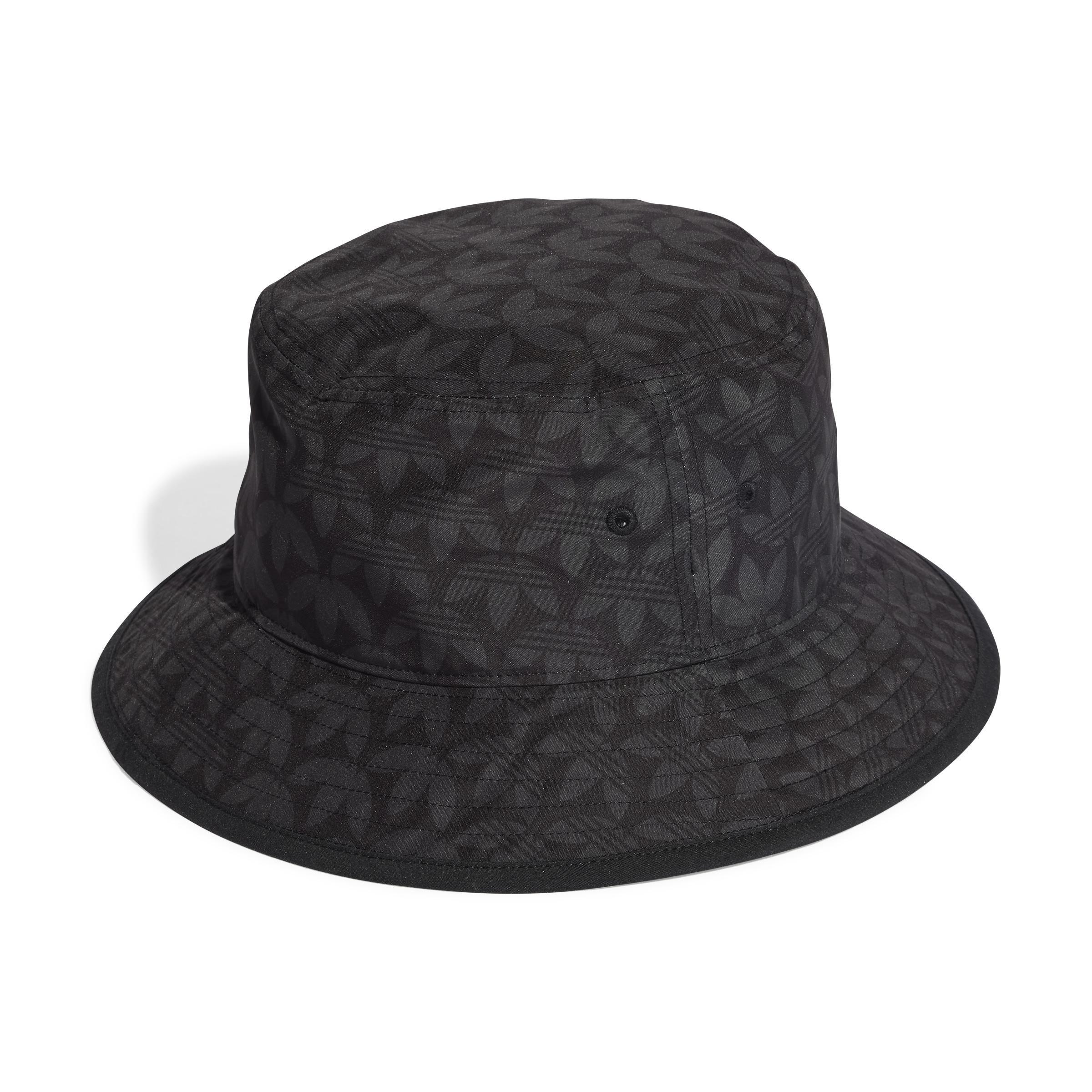 Unisex Monogram Bucket Hat, Black, A901_ONE, large image number 1