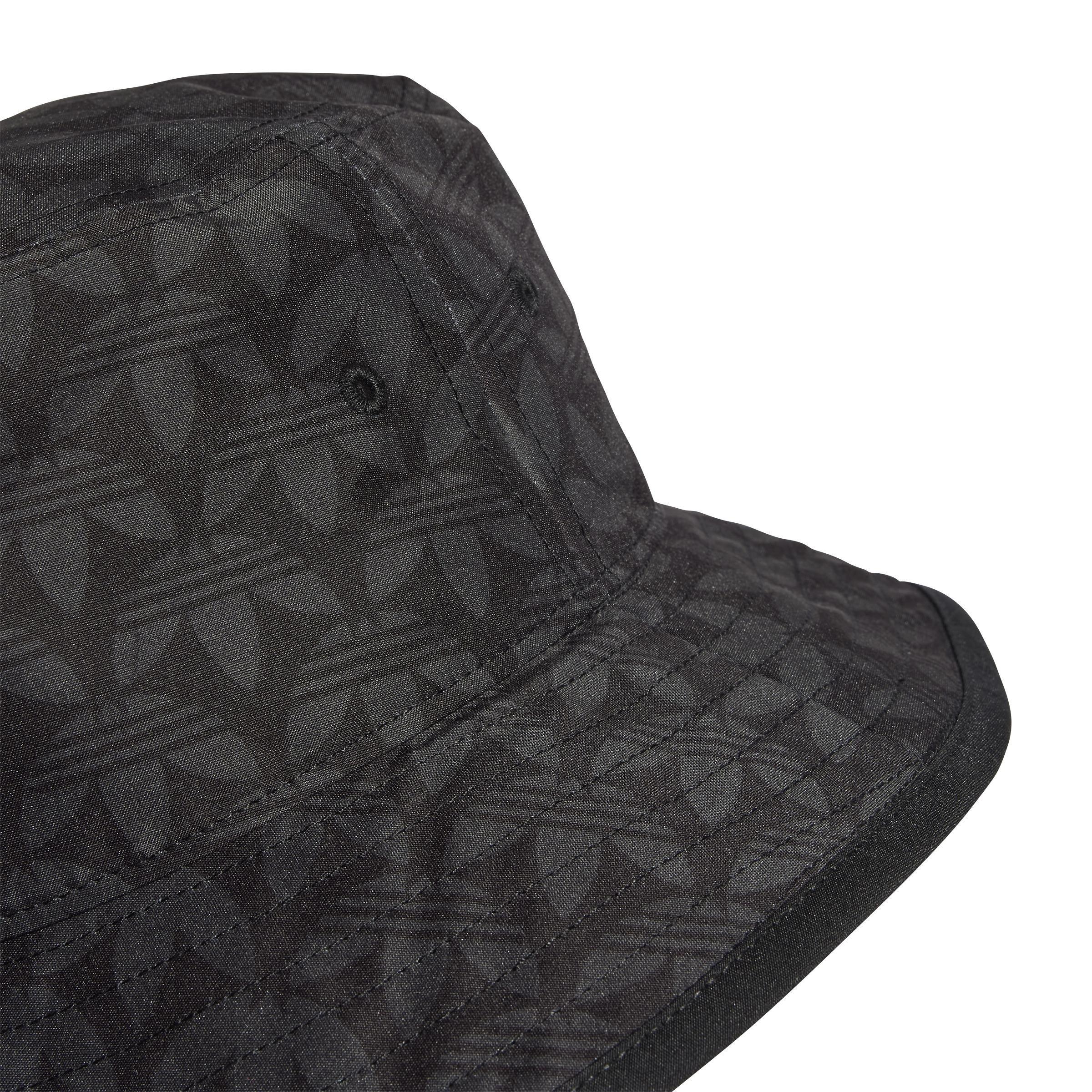 Unisex Monogram Bucket Hat, Black, A901_ONE, large image number 3