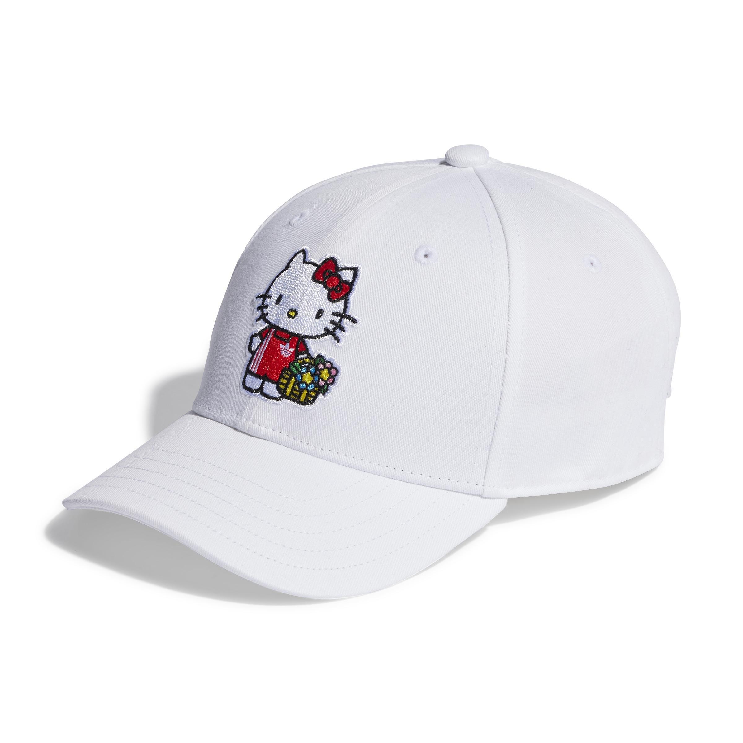 Unisex Originals X Hello Kitty Baseball Cap, White, A901_ONE, large image number 0