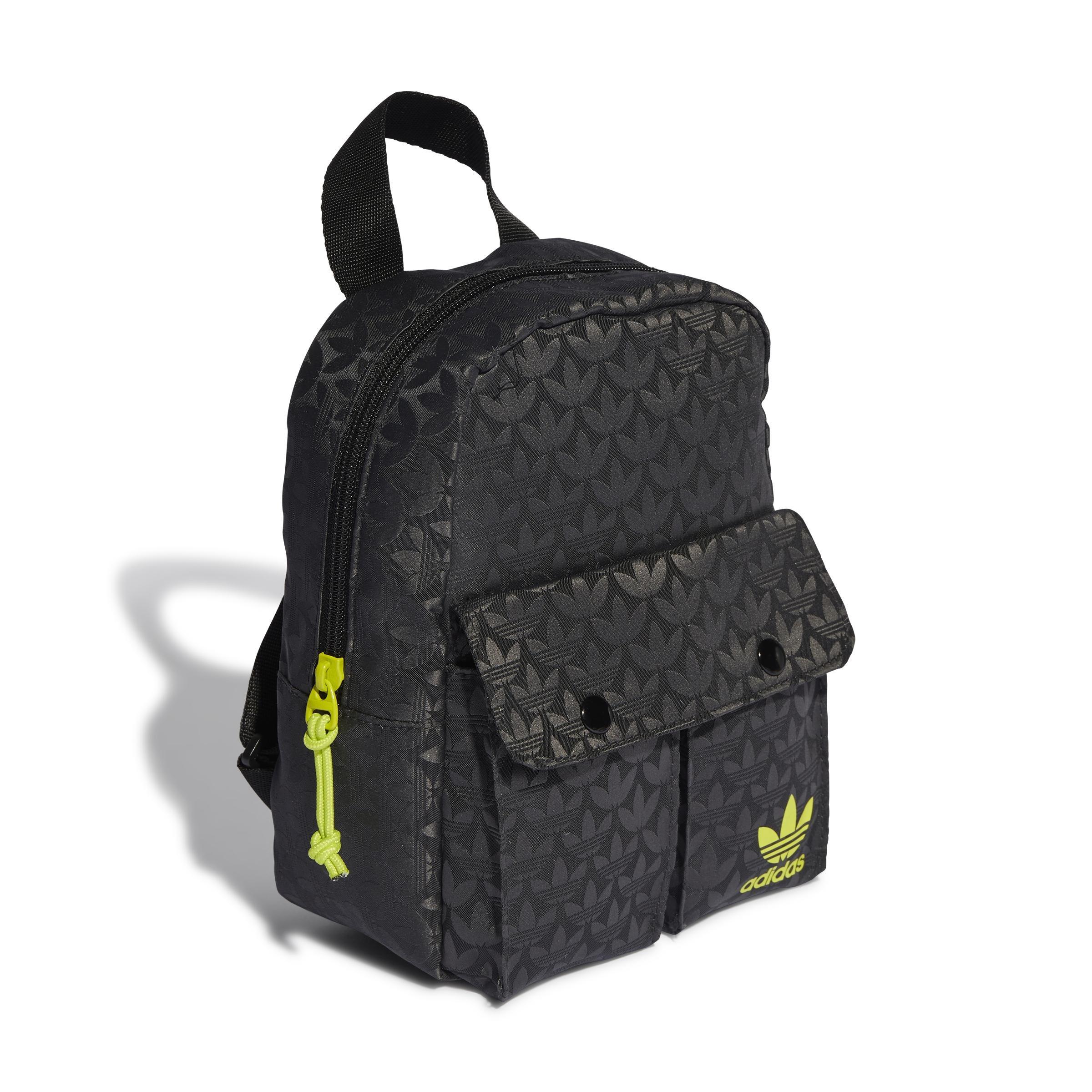 Trefoil Monogram Jacquard Mini Backpack, Black, A901_ONE, medium