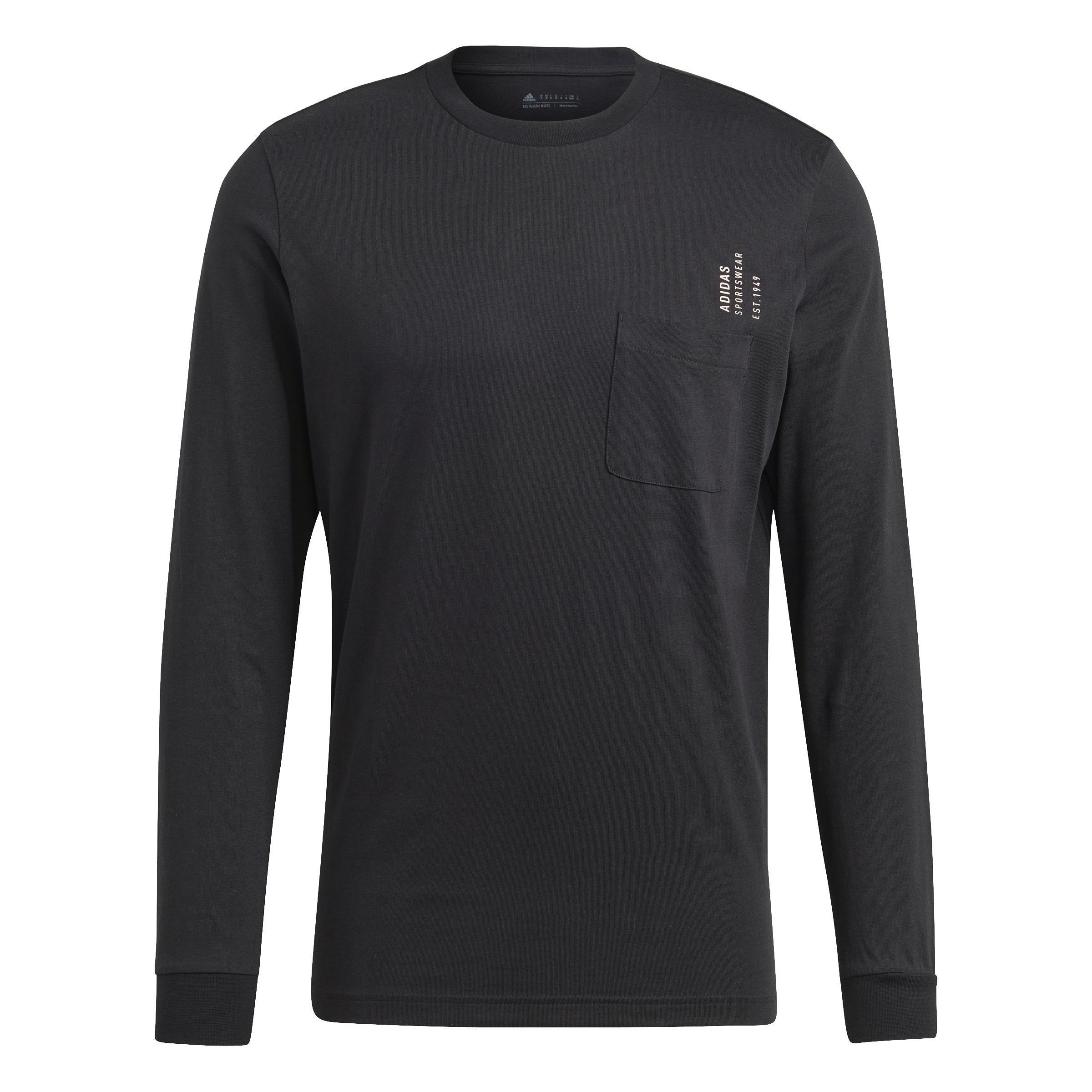 Sportswear City Escape Long Sleeve Pocket T-Shirt, Black, A901_ONE, large image number 0