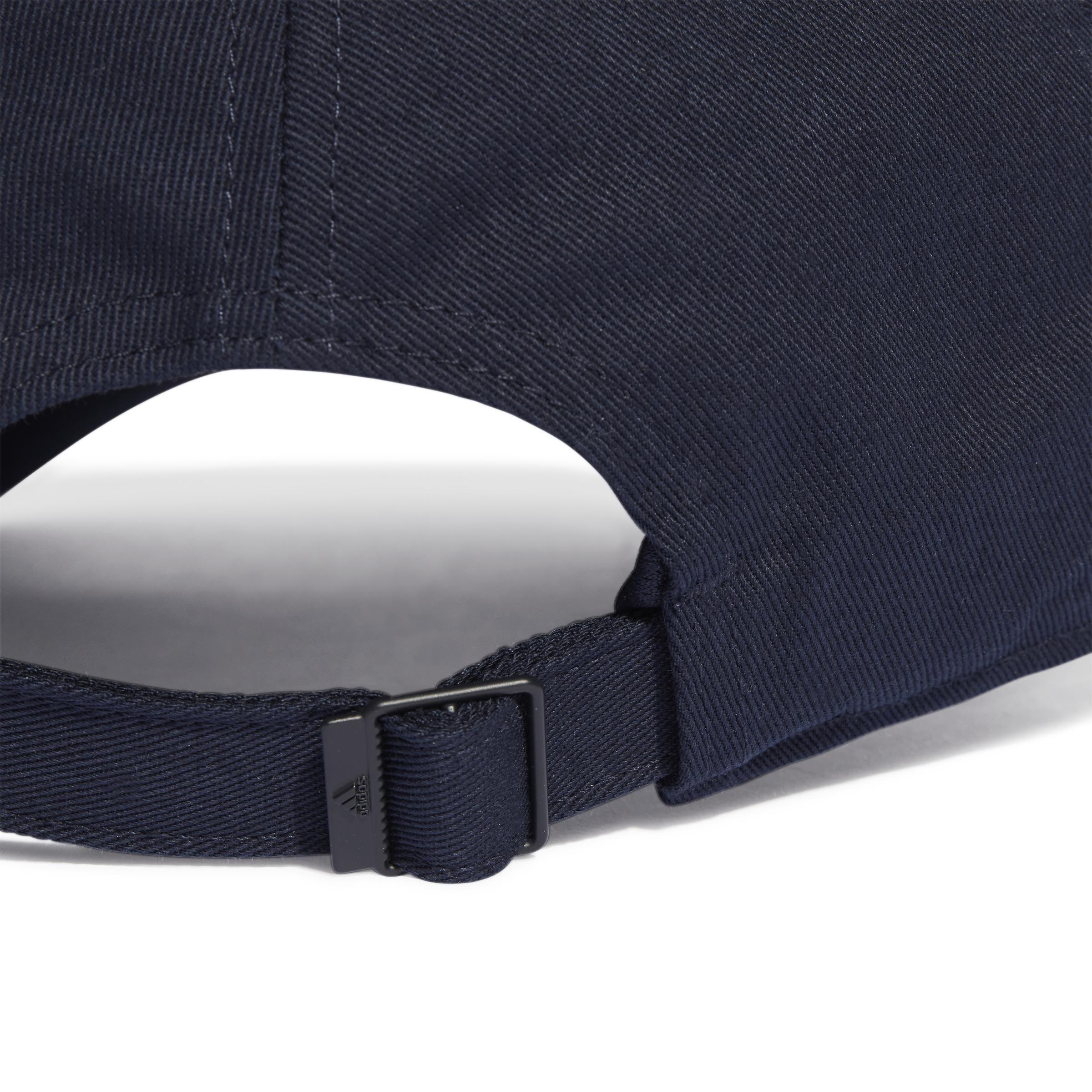 Unisex 3-Stripes Cotton Twill Baseball Cap, Blue, , large image number 1