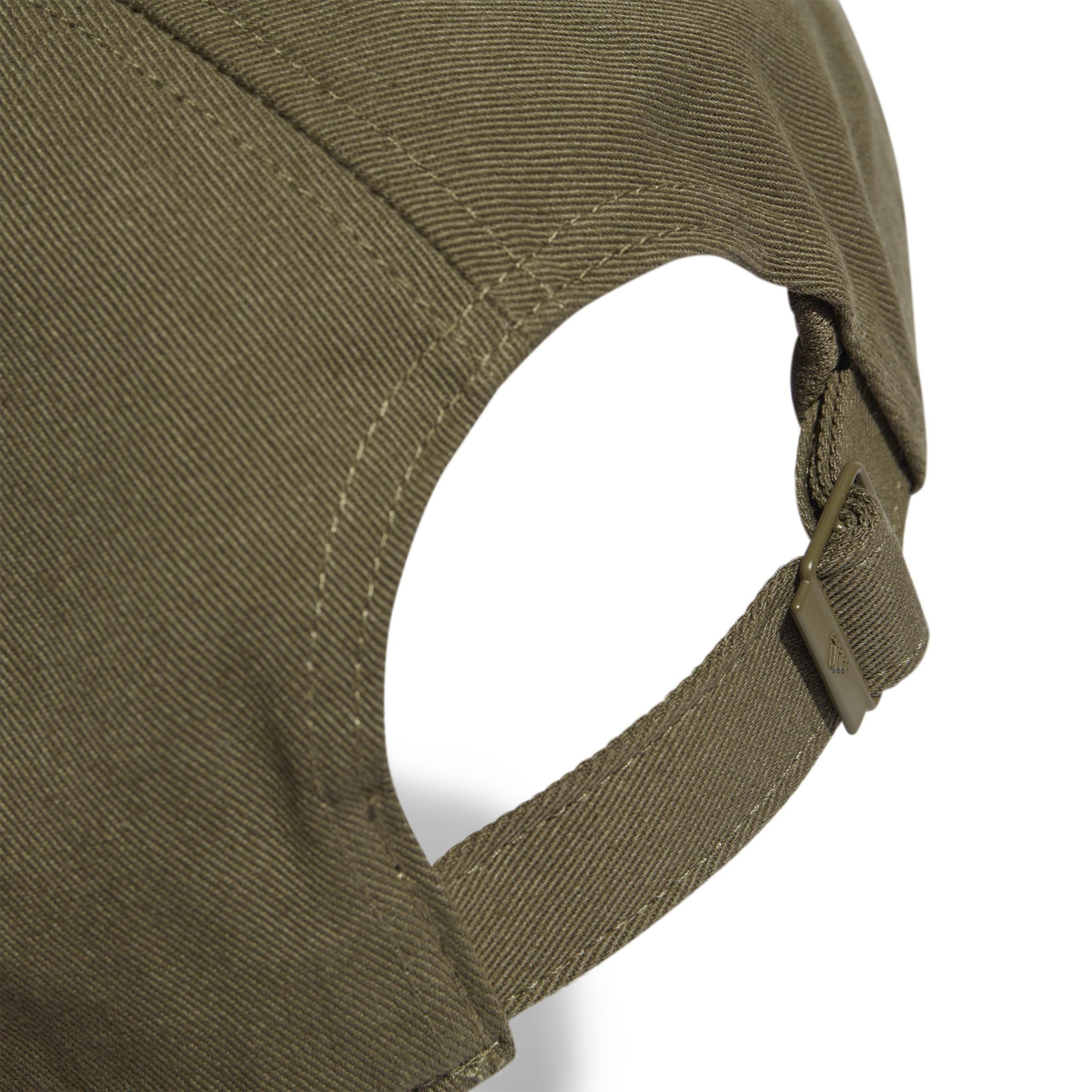 Unisex 3-Stripes Cotton Twill Baseball Cap, Green, A901_ONE, large image number 6