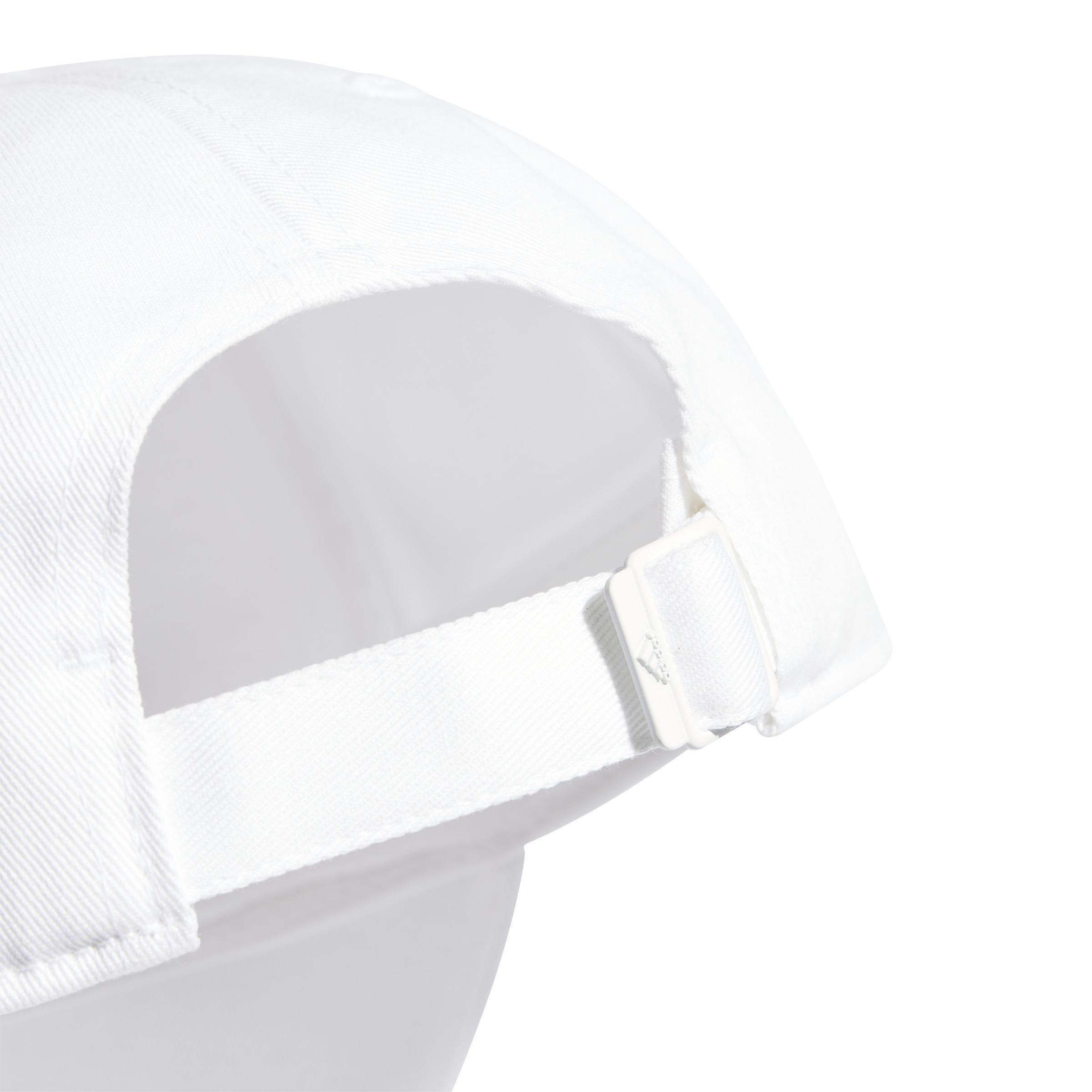 Unisex 3-Stripes Fading Baseball Cap, White, , large image number 2