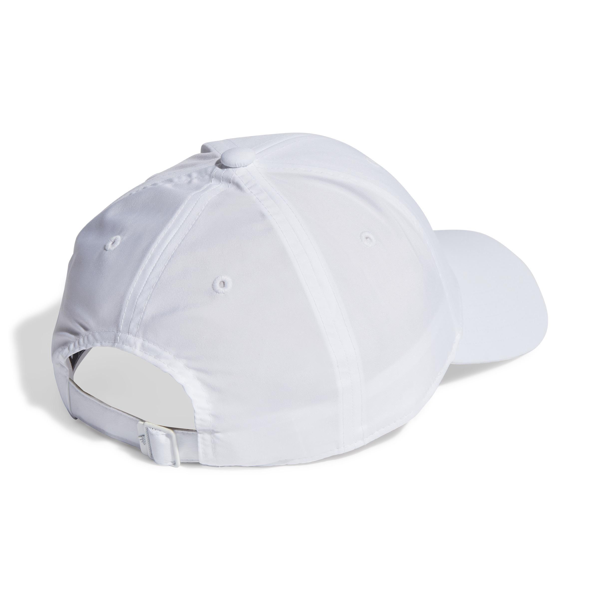 Unisex Embroidered Logo Lightweight Baseball Cap, White, A901_ONE, large image number 2