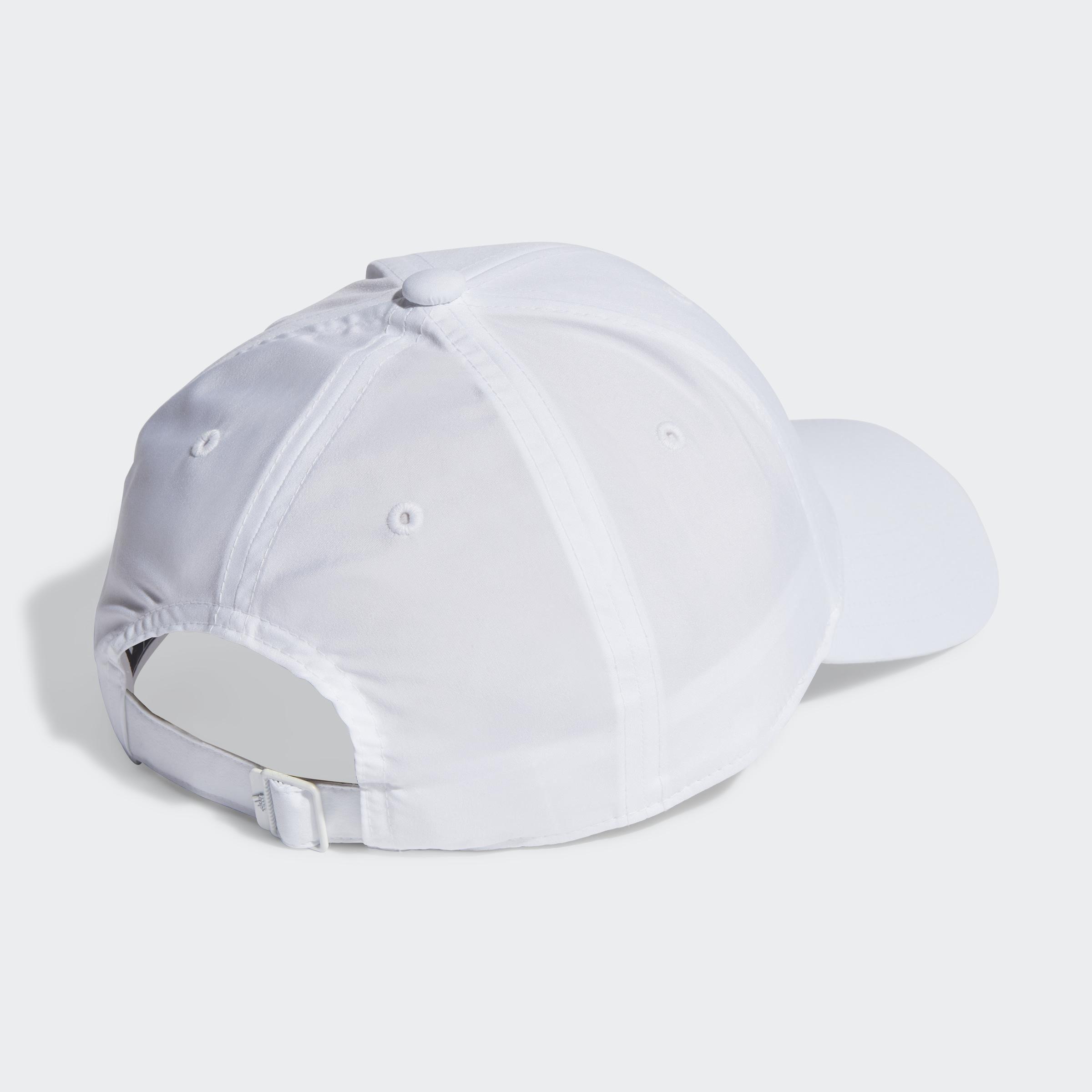 Unisex Embroidered Logo Lightweight Baseball Cap, White, A901_ONE, large image number 3