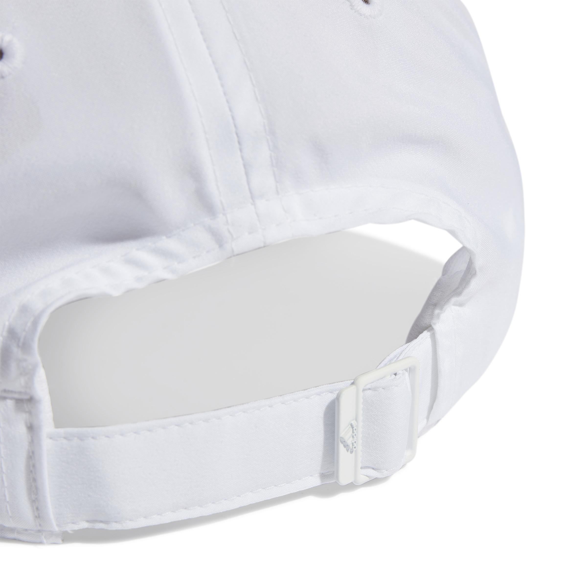 Unisex Embroidered Logo Lightweight Baseball Cap, White, A901_ONE, large image number 5