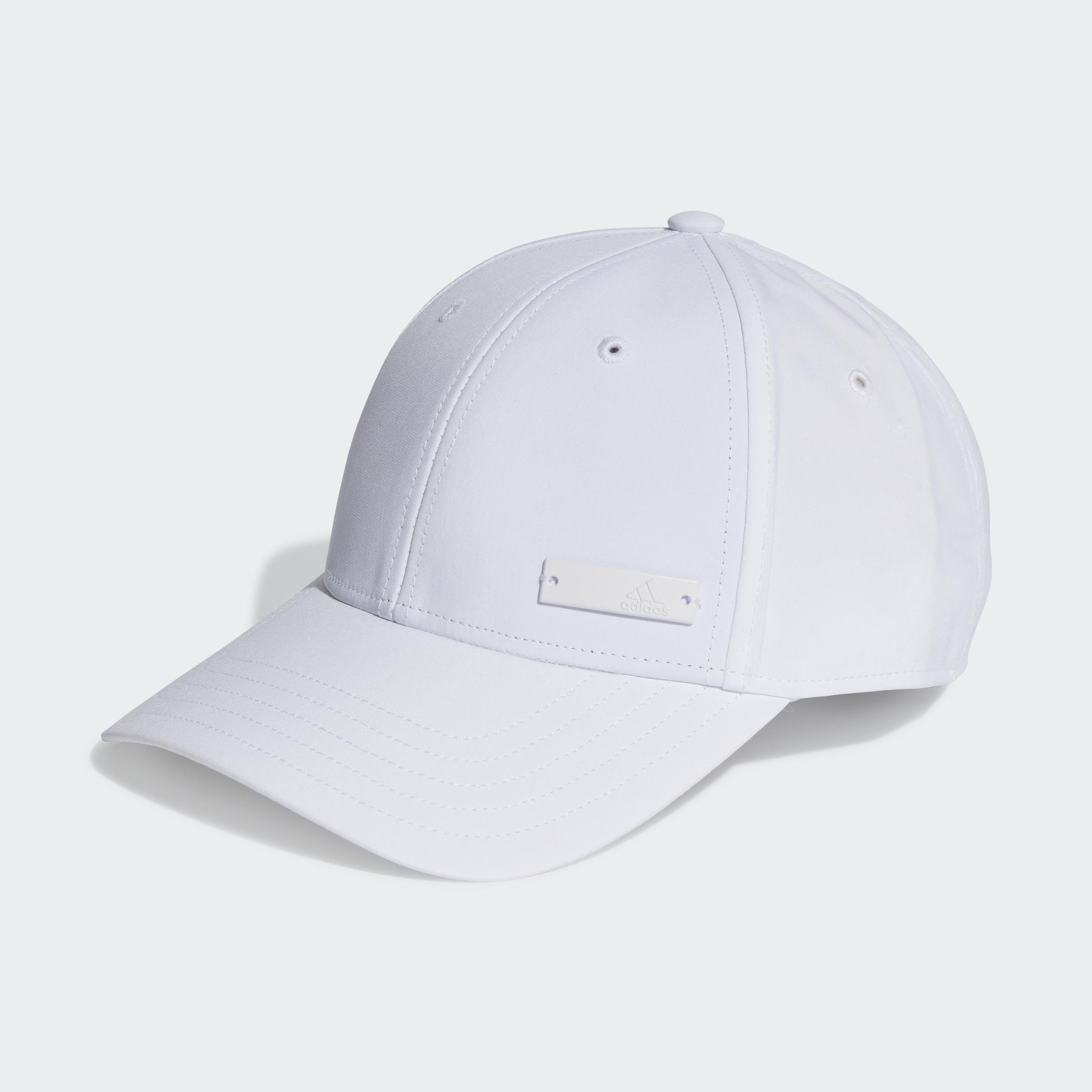 Unisex Metal Badge Lightweight Baseball Cap, White, A901_ONE, large image number 0