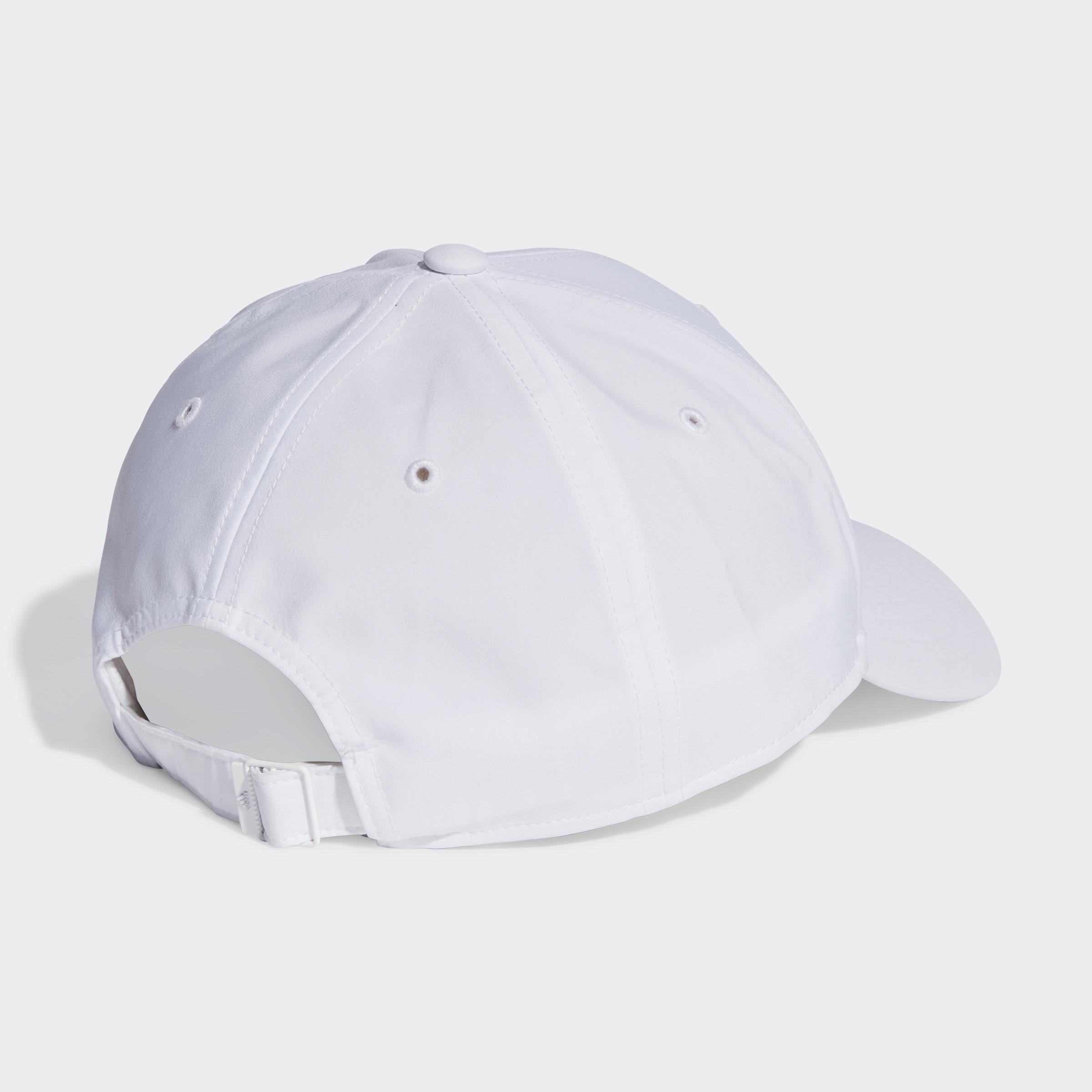 Unisex Metal Badge Lightweight Baseball Cap, White, A901_ONE, large image number 3
