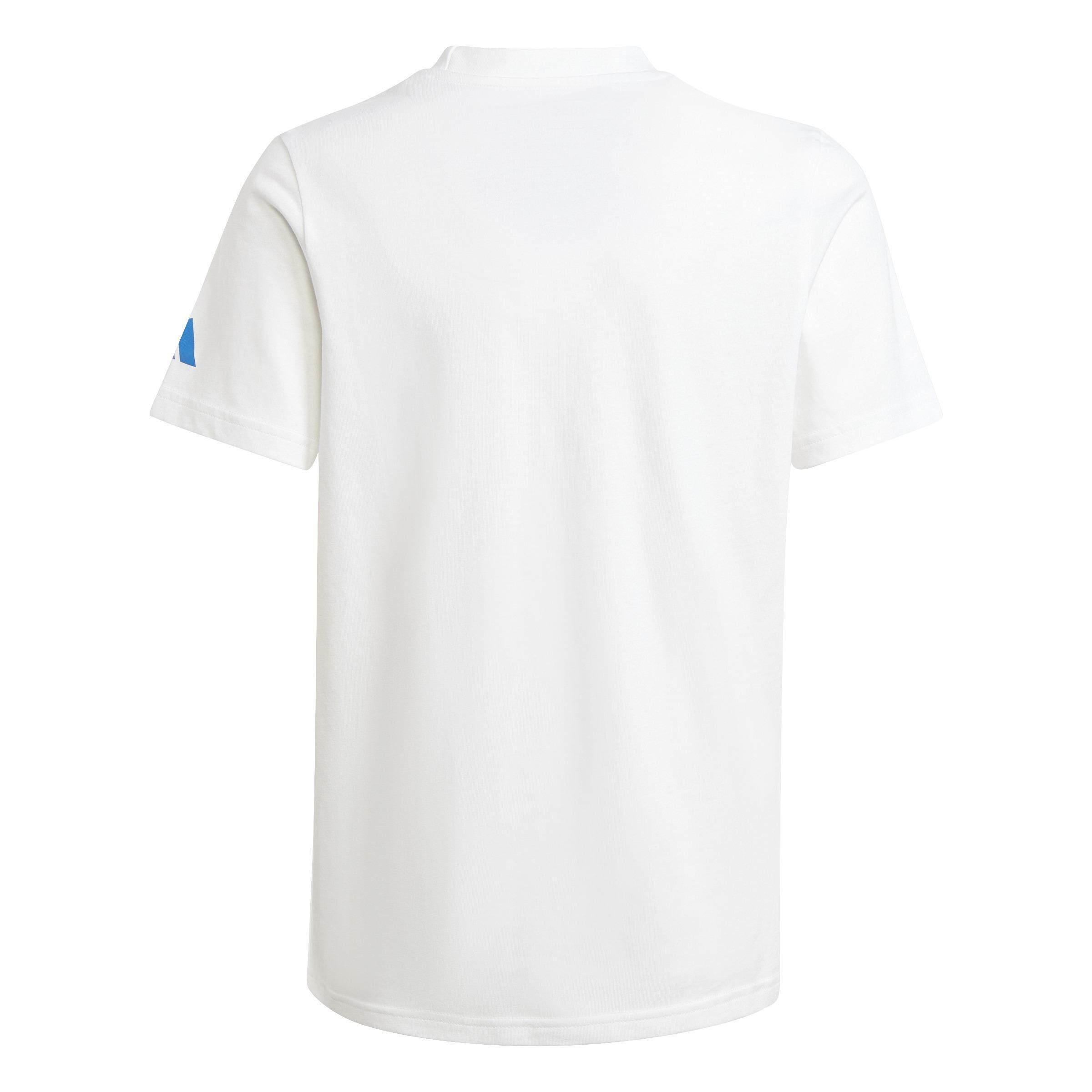 Kids Football Logo T-Shirt, White, A901_ONE, large image number 2