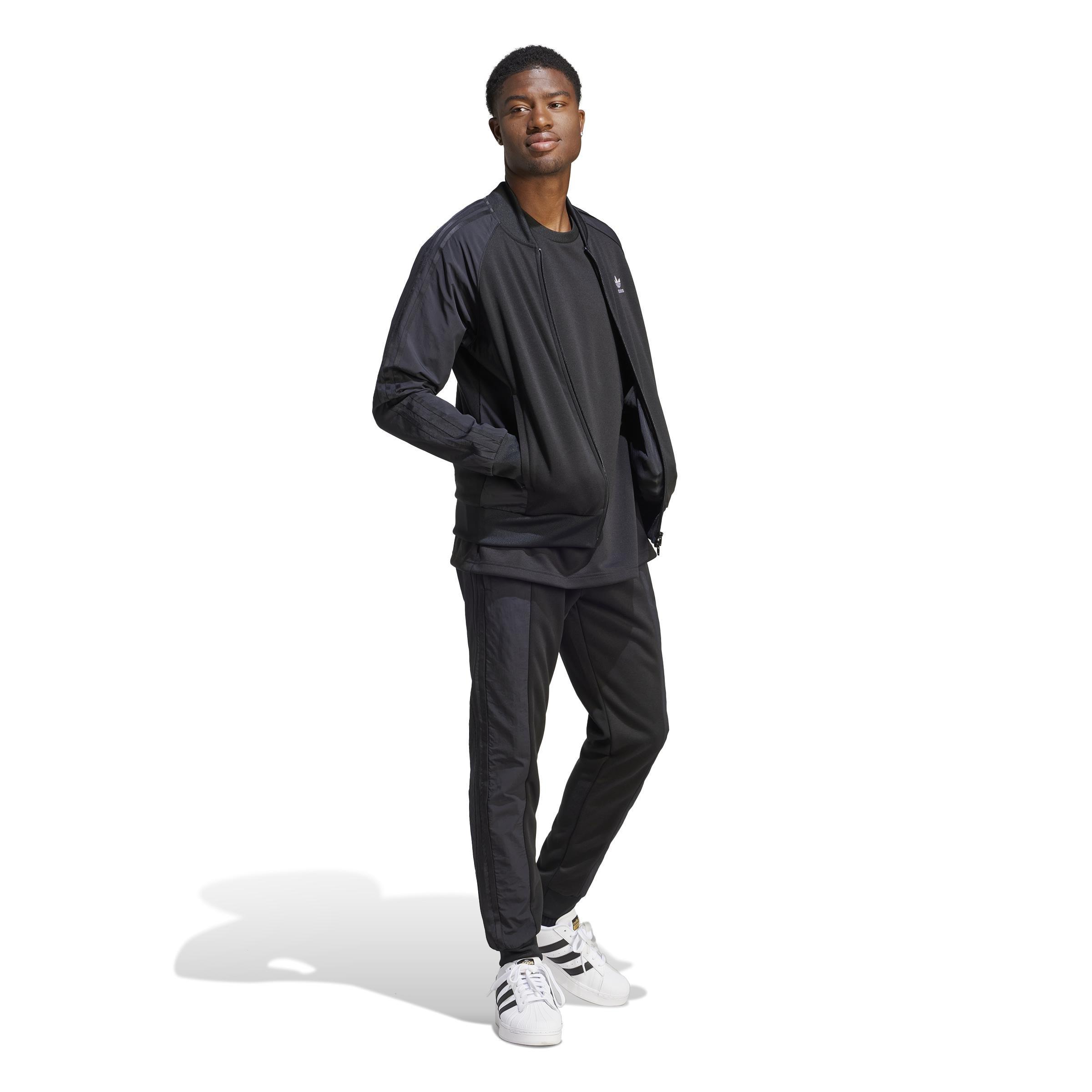Adicolor Re-Pro Sst Material Mix Tracksuit Bottoms, Black, A901_ONE, large image number 8