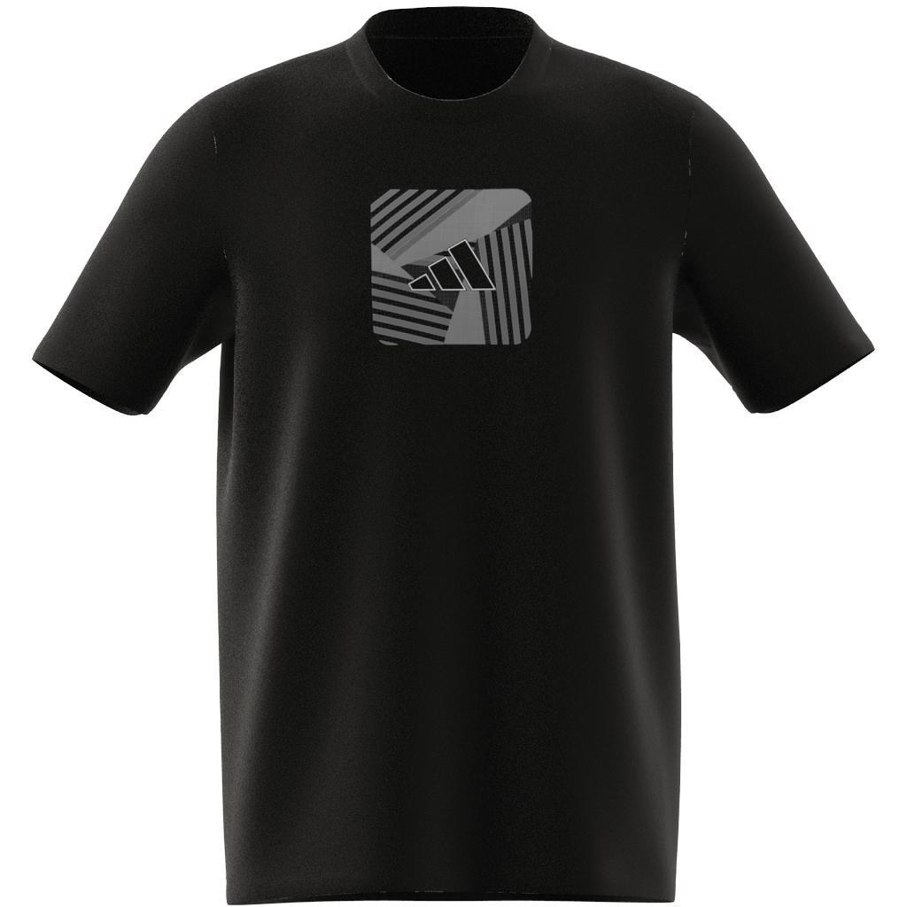 Aeroready Tennis Logo Block Graphic T-Shirt, Black, A901_ONE, large image number 7