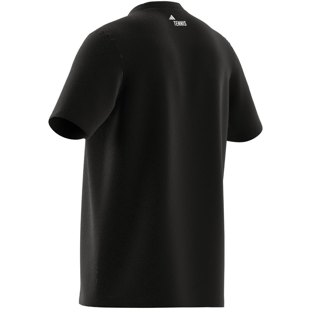 Aeroready Tennis Logo Block Graphic T-Shirt, Black, A901_ONE, large image number 8