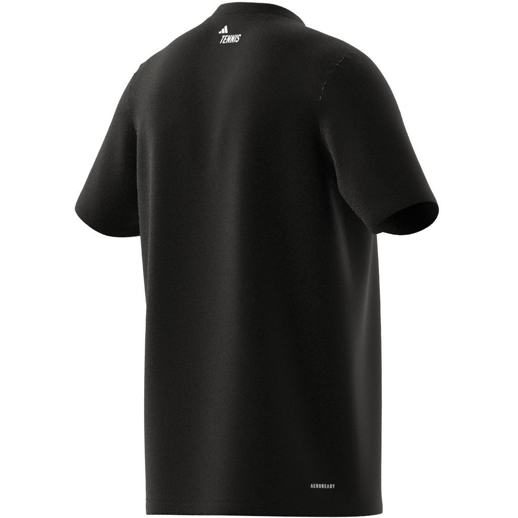 Aeroready Tennis Logo Block Graphic T-Shirt, Black, A901_ONE, large image number 14