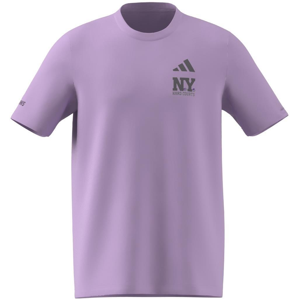 Aeroready Tennis Ny Hard Courts Graphic T-Shirt, Purple, A901_ONE, large image number 6