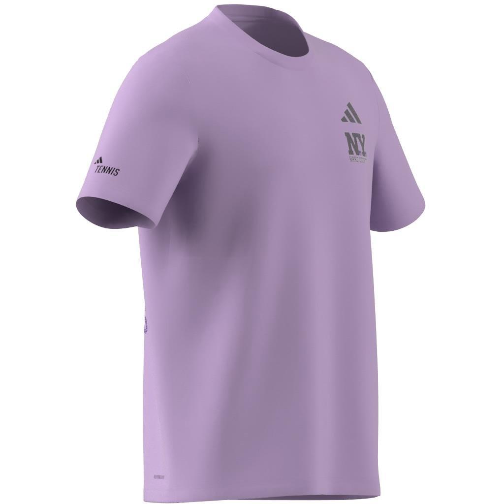 Aeroready Tennis Ny Hard Courts Graphic T-Shirt, Purple, A901_ONE, large image number 9