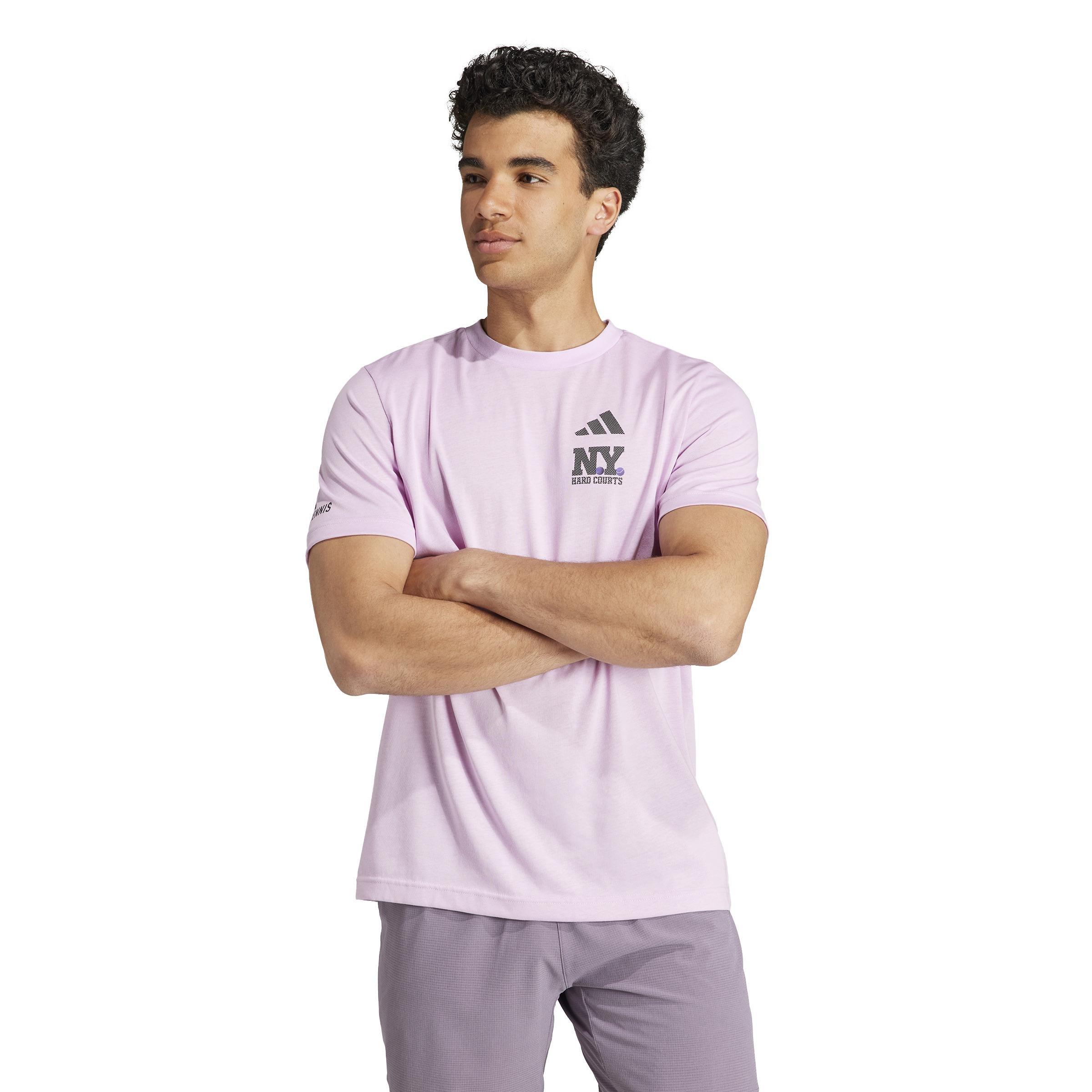 Aeroready Tennis Ny Hard Courts Graphic T-Shirt, Purple, A901_ONE, large image number 10