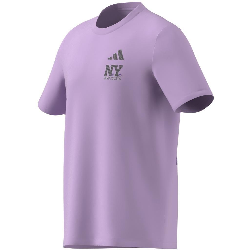 Aeroready Tennis Ny Hard Courts Graphic T-Shirt, Purple, A901_ONE, large image number 14