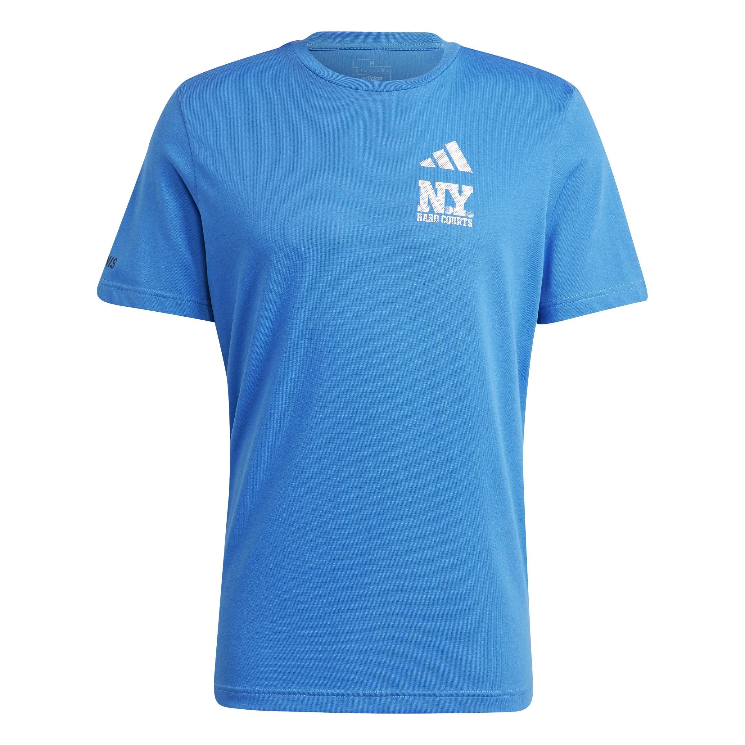 Aeroready Tennis Ny Hard Courts Graphic T-Shirt, Blue, A901_ONE, large image number 0