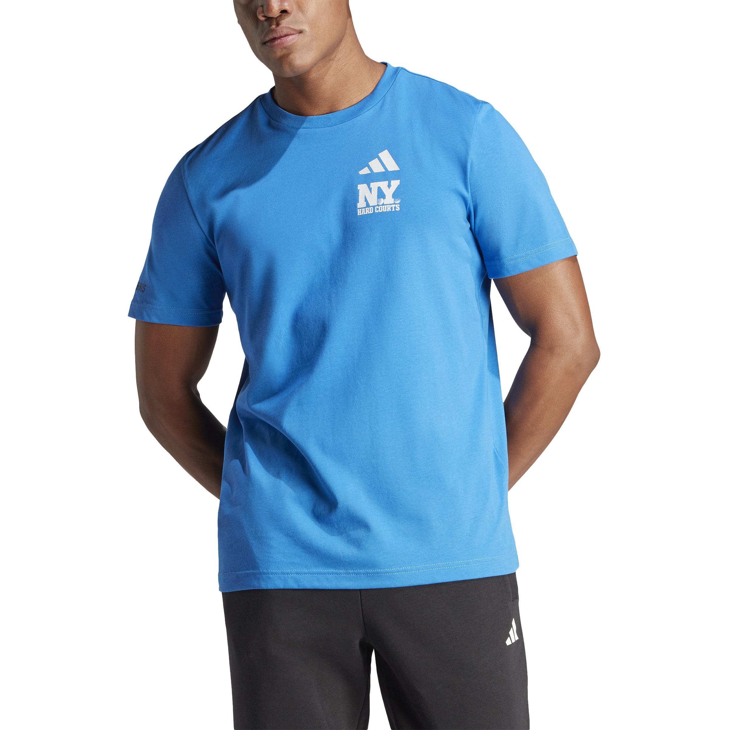 Aeroready Tennis Ny Hard Courts Graphic T-Shirt, Blue, A901_ONE, large image number 1