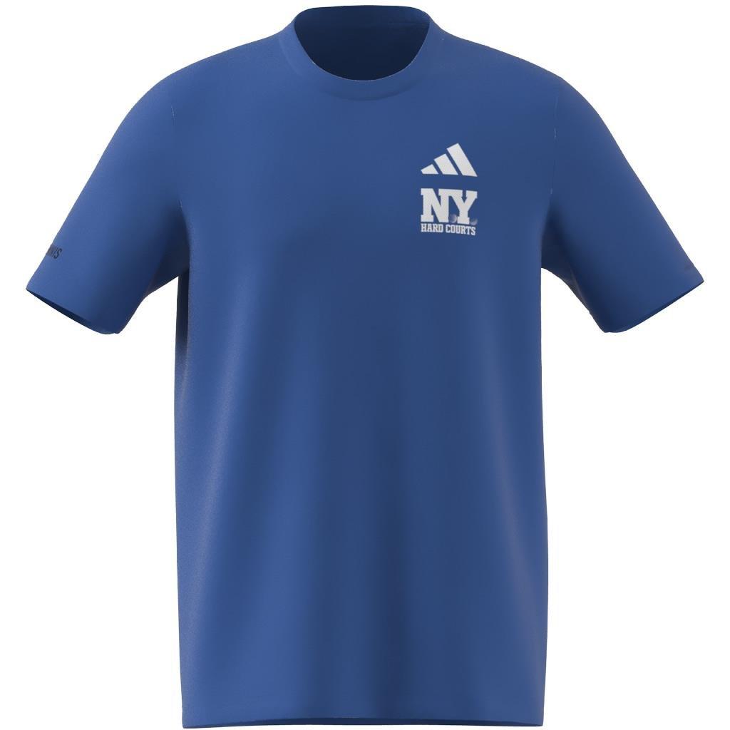 Aeroready Tennis Ny Hard Courts Graphic T-Shirt, Blue, A901_ONE, large image number 10