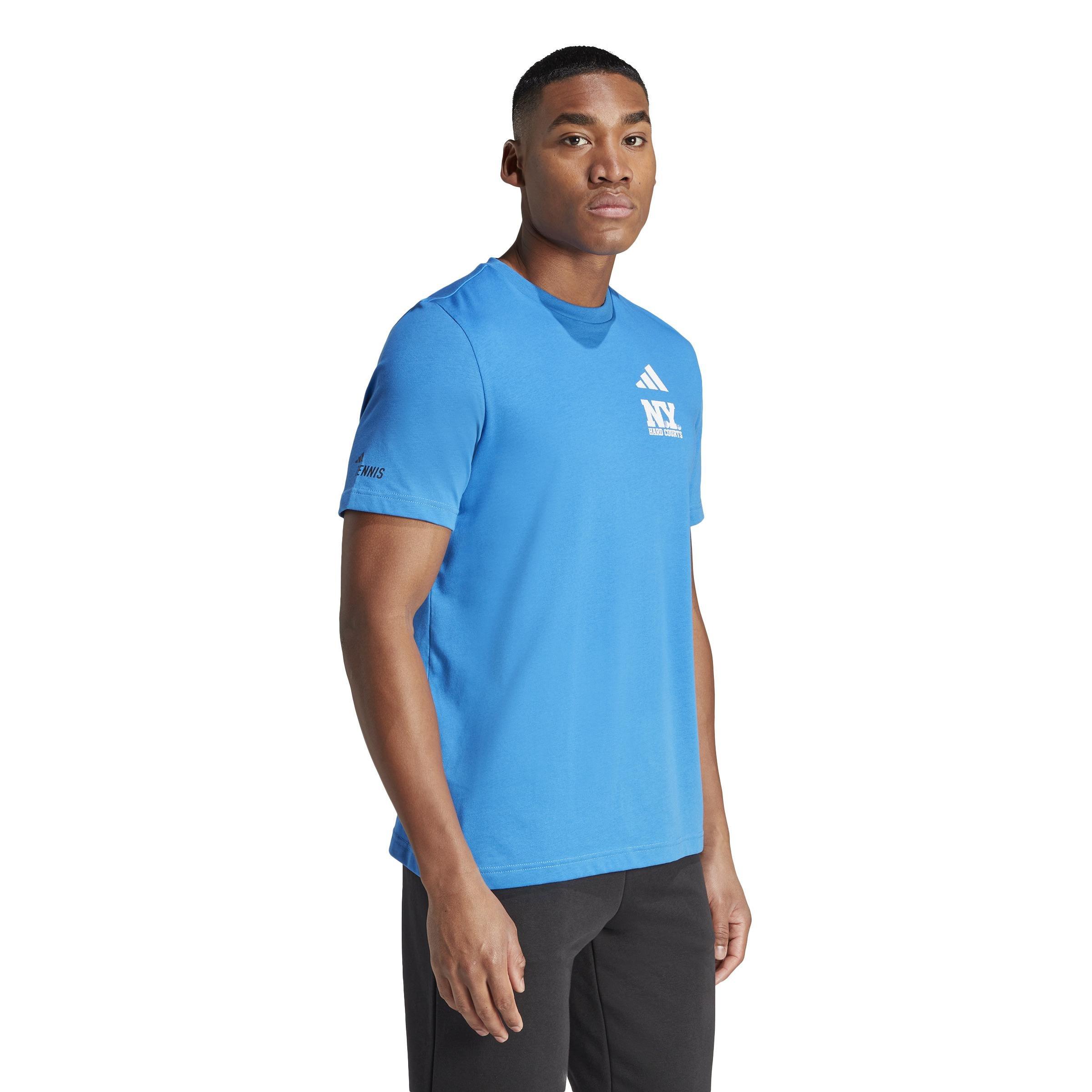 Aeroready Tennis Ny Hard Courts Graphic T-Shirt, Blue, A901_ONE, large image number 11