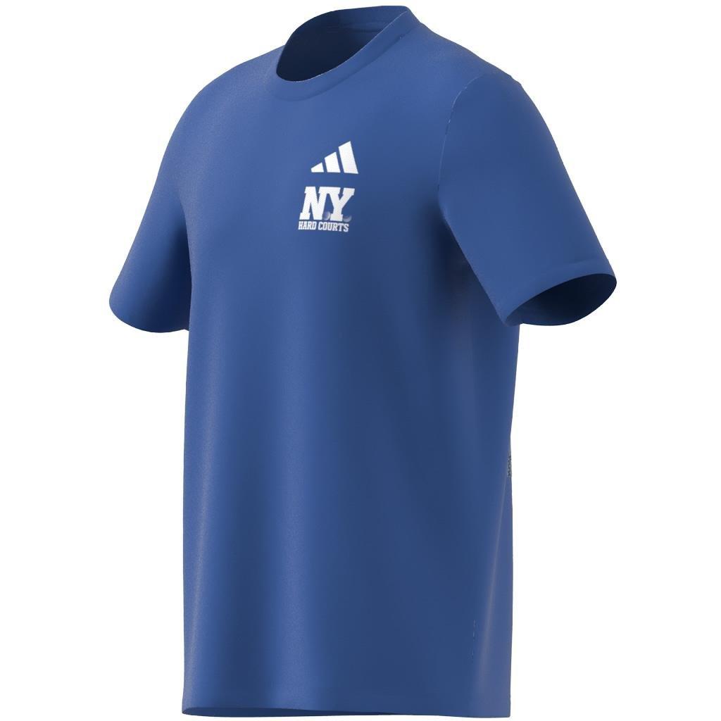 Aeroready Tennis Ny Hard Courts Graphic T-Shirt, Blue, A901_ONE, large image number 14