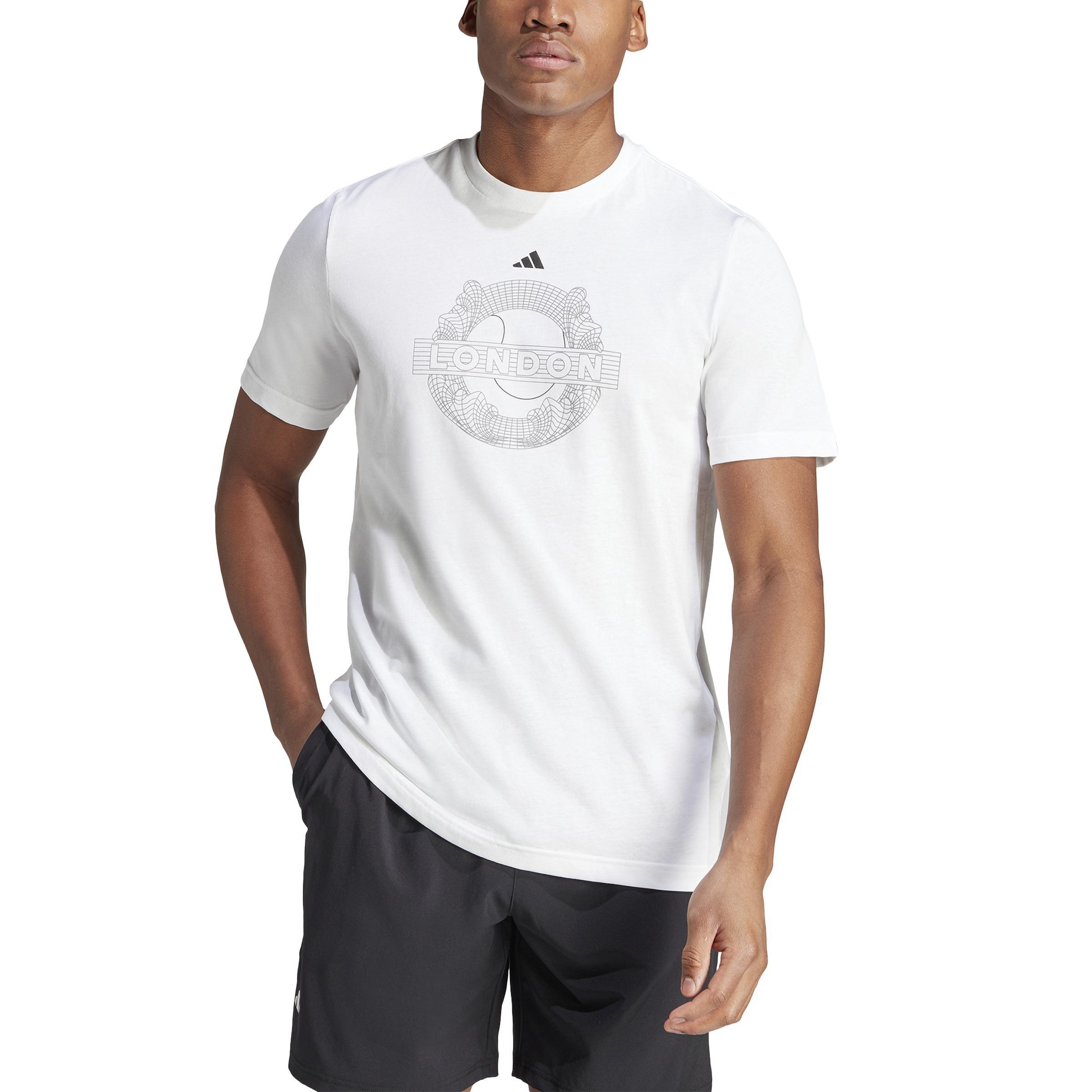 AEROREADY Tennis Graphic T-Shirt, White, , large image number 1