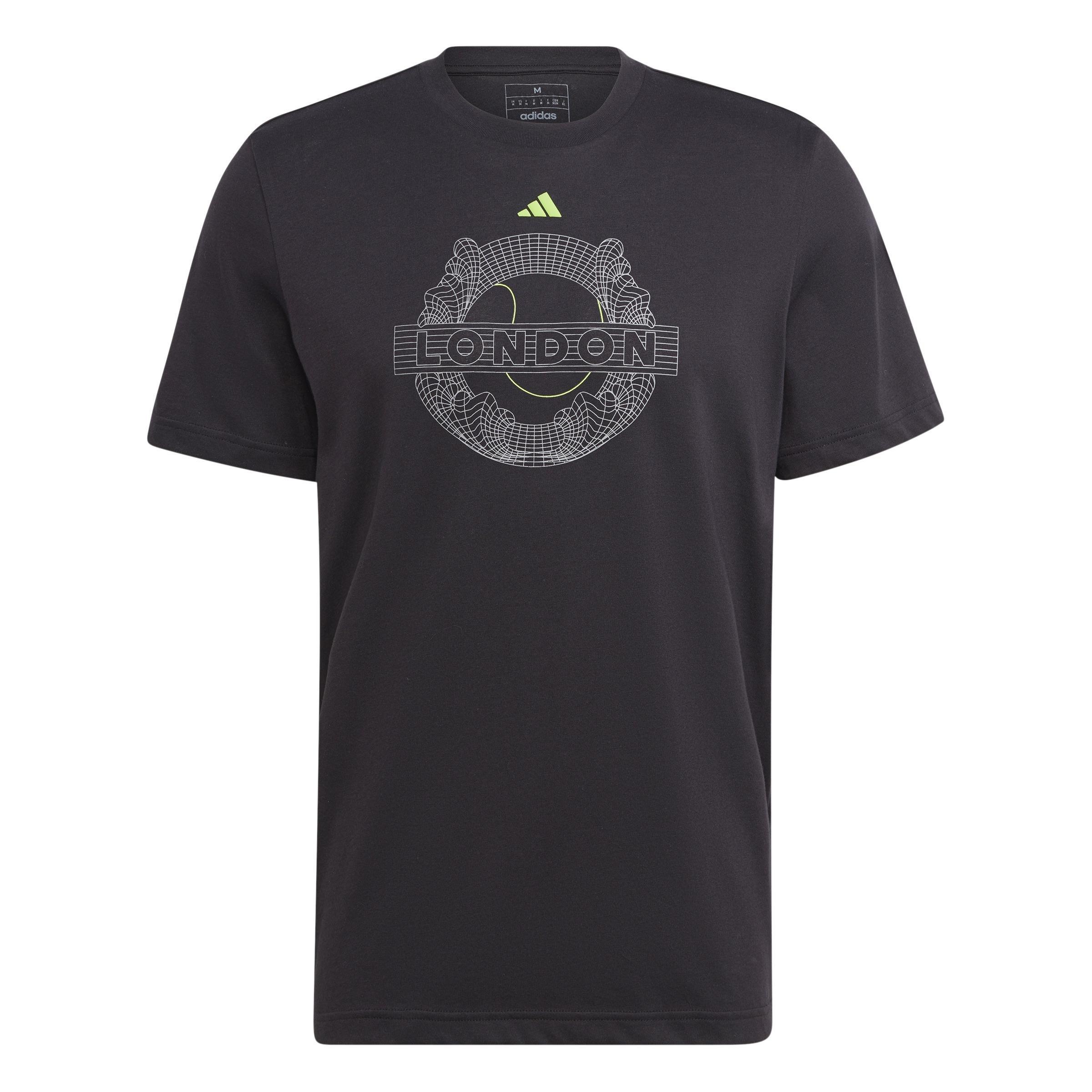 AEROREADY Tennis Graphic T-Shirt, Black, A901_ONE, large image number 0