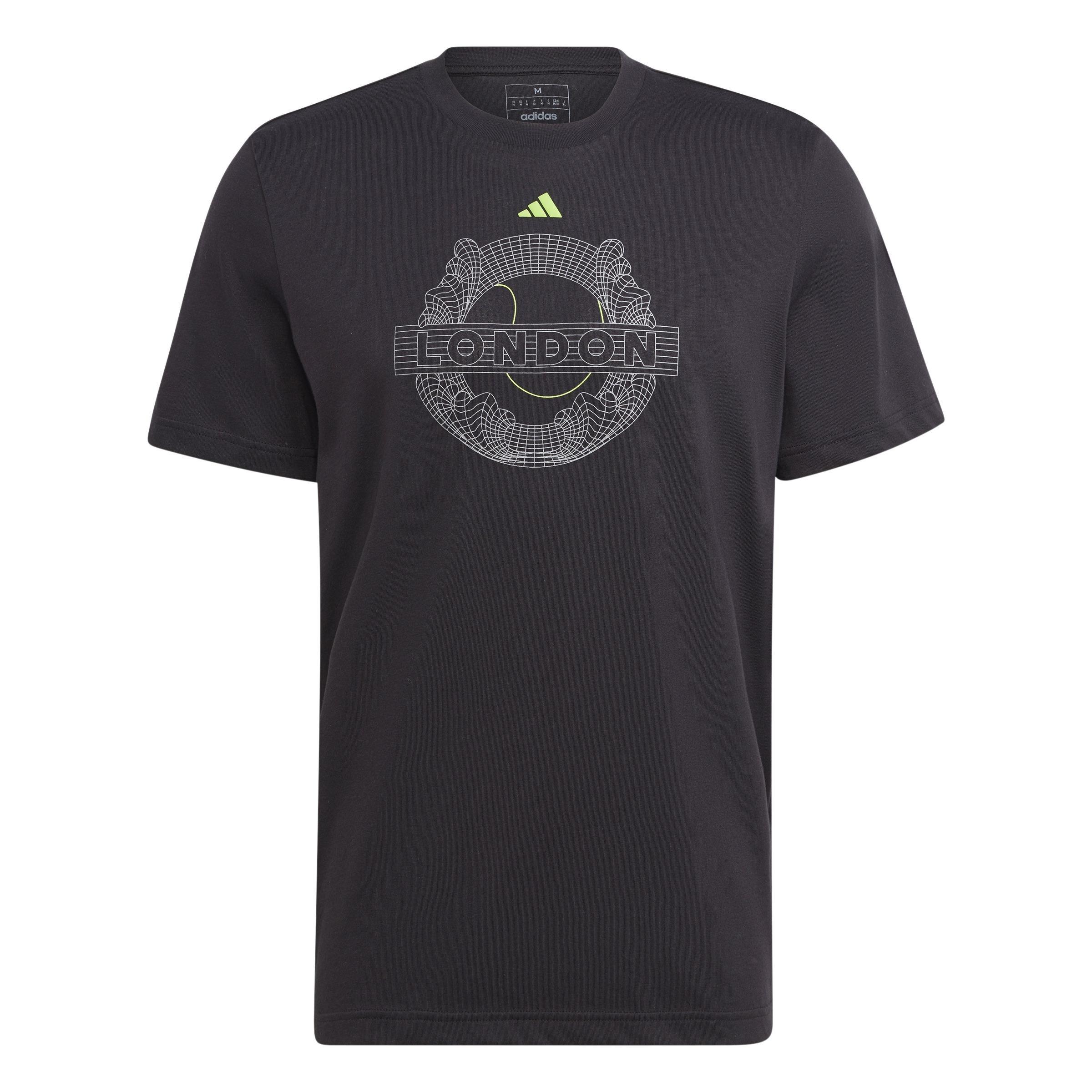 AEROREADY Tennis Graphic T-Shirt, Black, A901_ONE, large image number 1