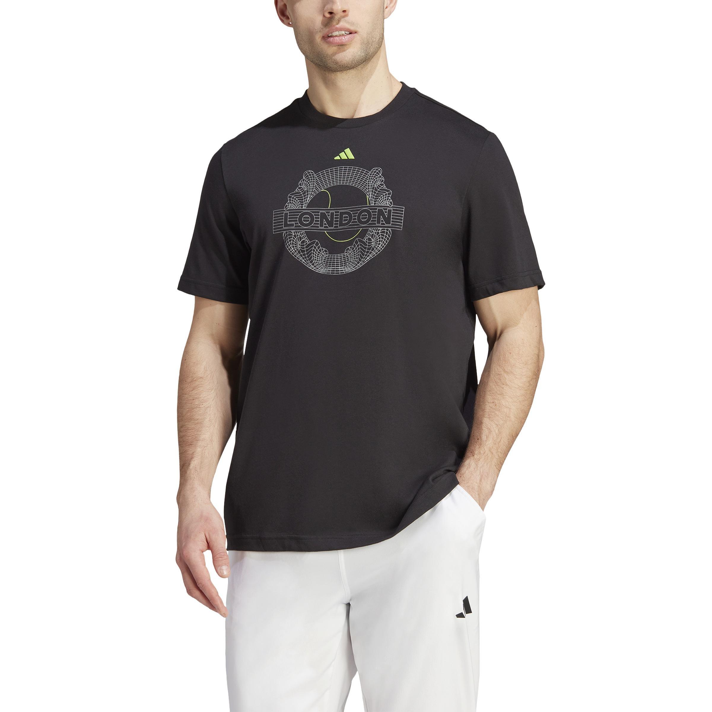 AEROREADY Tennis Graphic T-Shirt, Black, A901_ONE, large image number 2