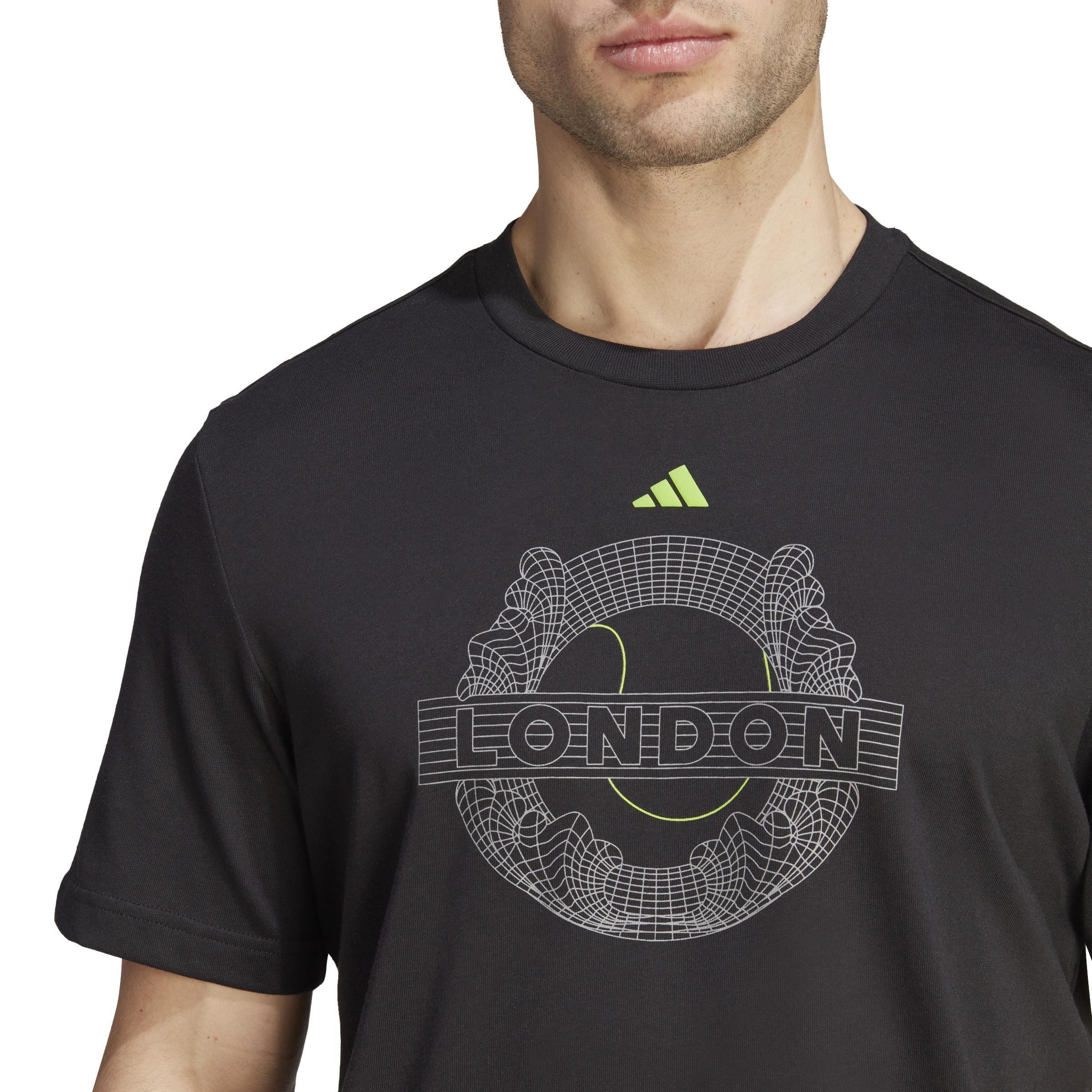 AEROREADY Tennis Graphic T-Shirt, Black, A901_ONE, large image number 4