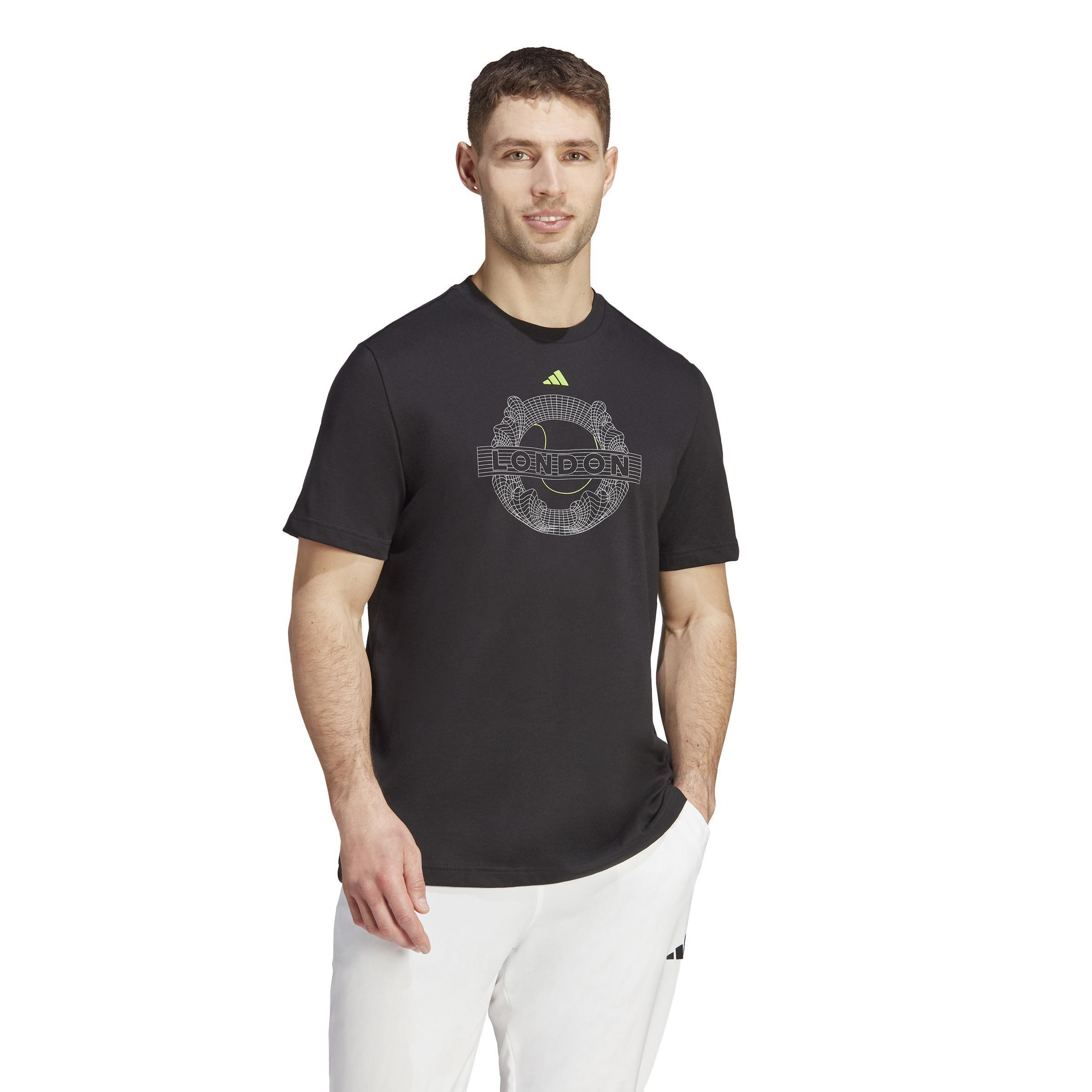 AEROREADY Tennis Graphic T-Shirt, Black, A901_ONE, large image number 12