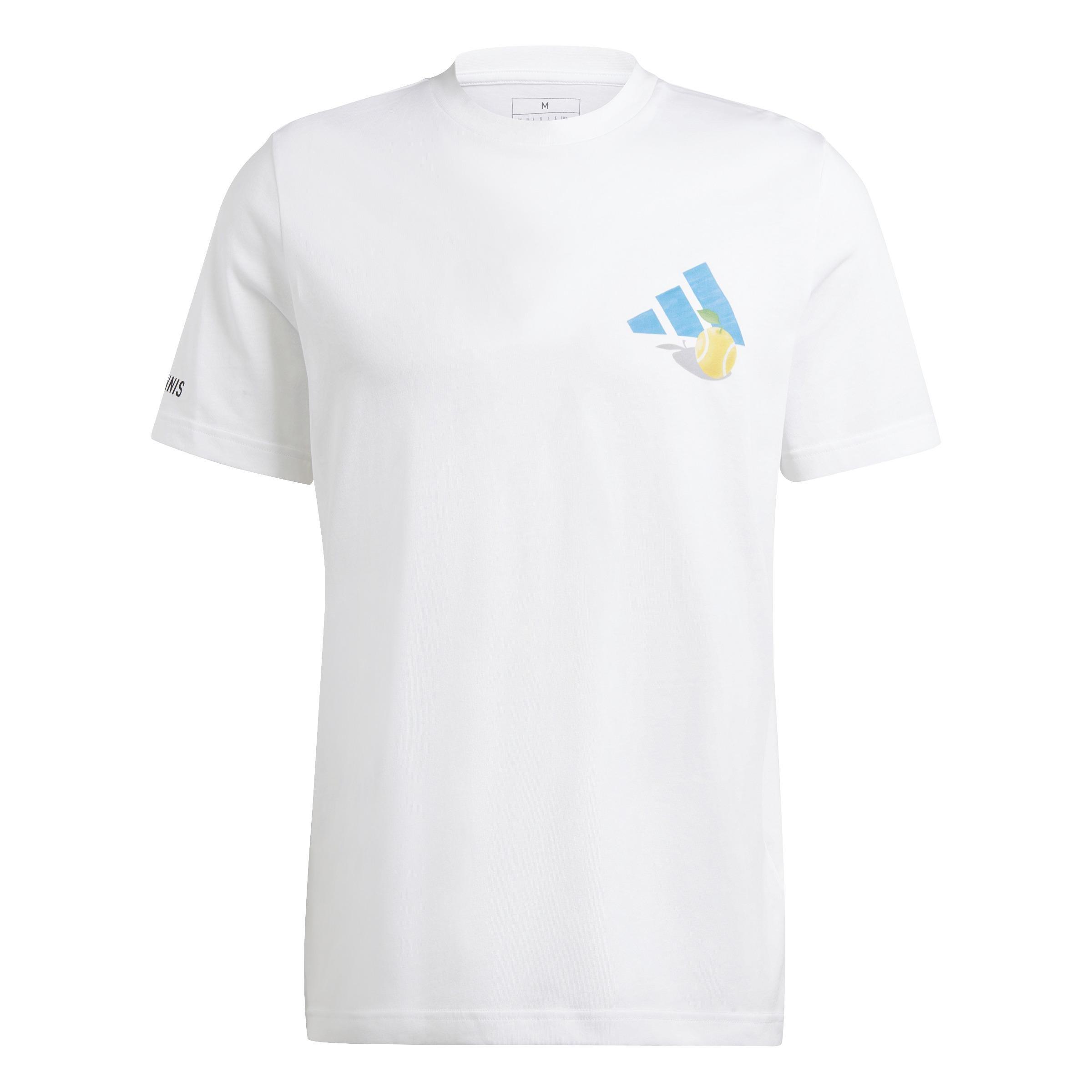 Aeroready Tennis Printed T-Shirt, White, A901_ONE, large image number 0