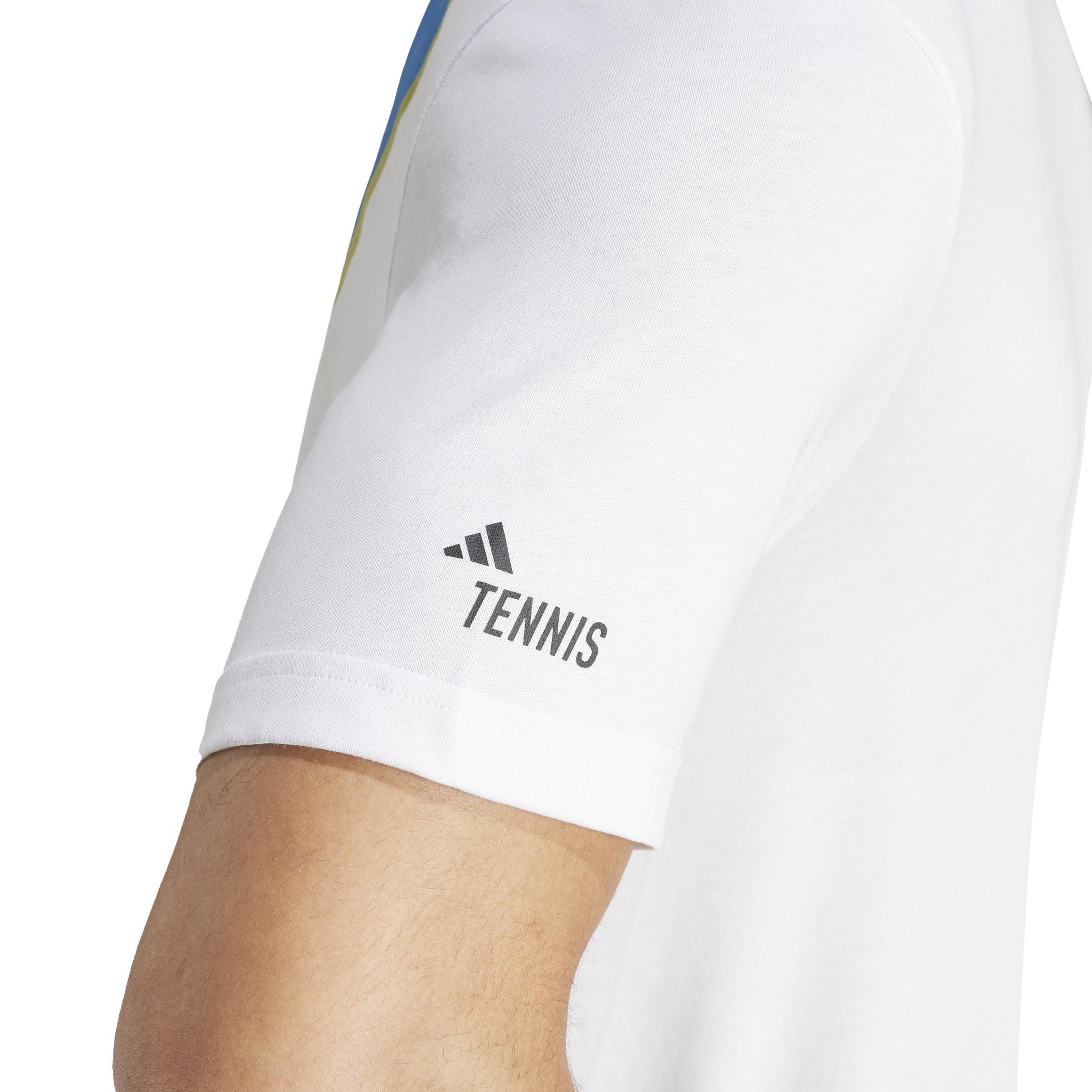 Aeroready Tennis Printed T-Shirt, White, A901_ONE, large image number 5